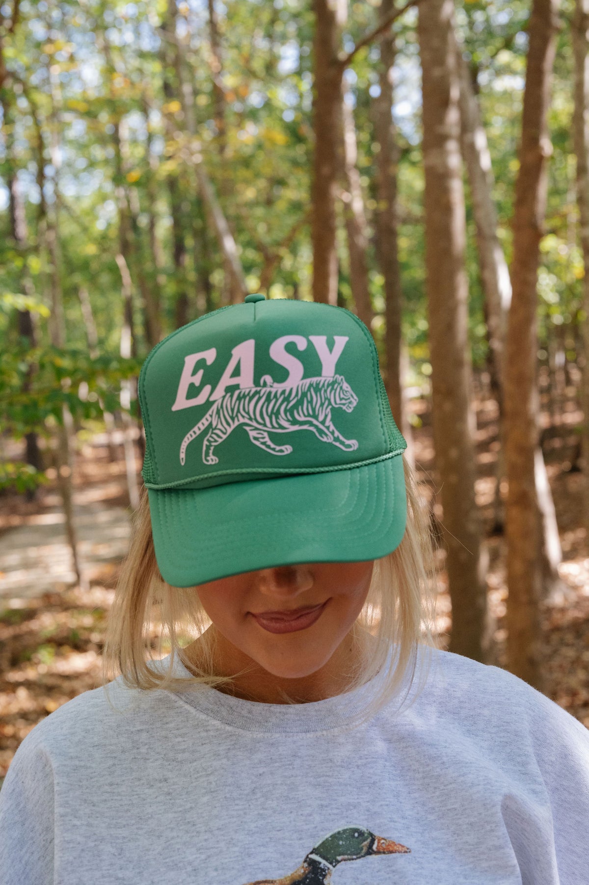 Easy Tiger Hat- Green/Pink