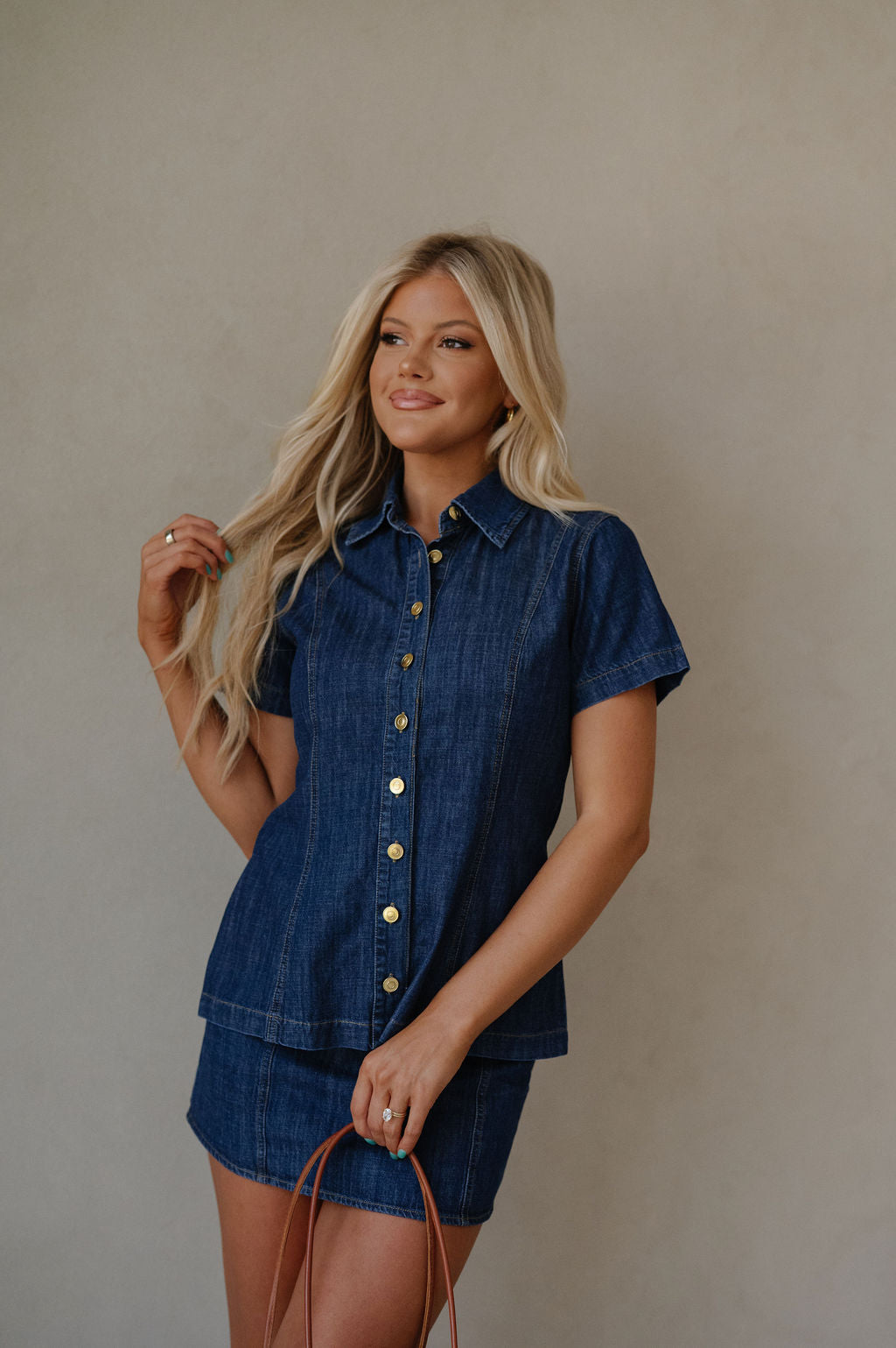 Bailey Denim Skirt Set