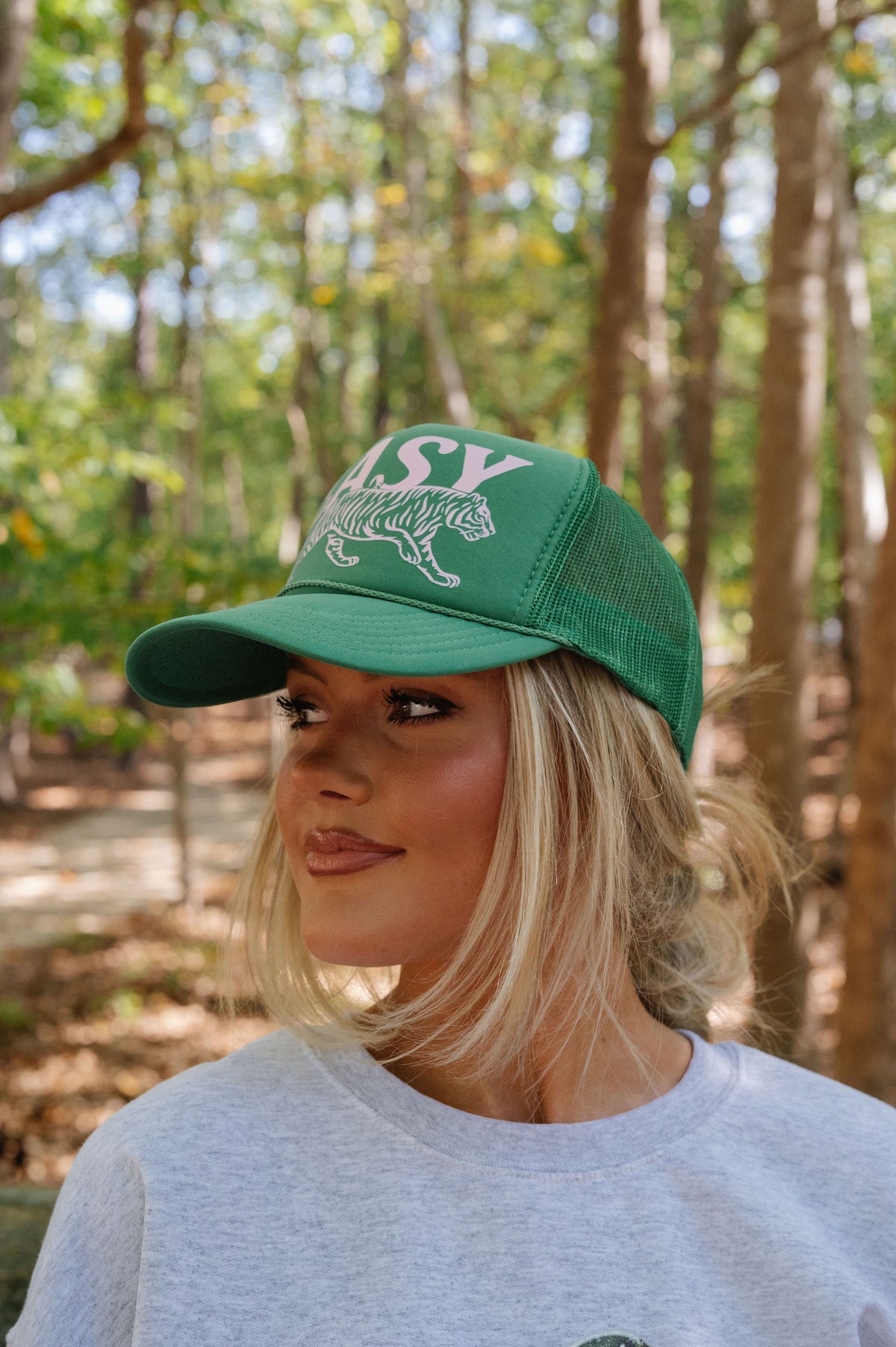 Easy Tiger Hat- Green/Pink