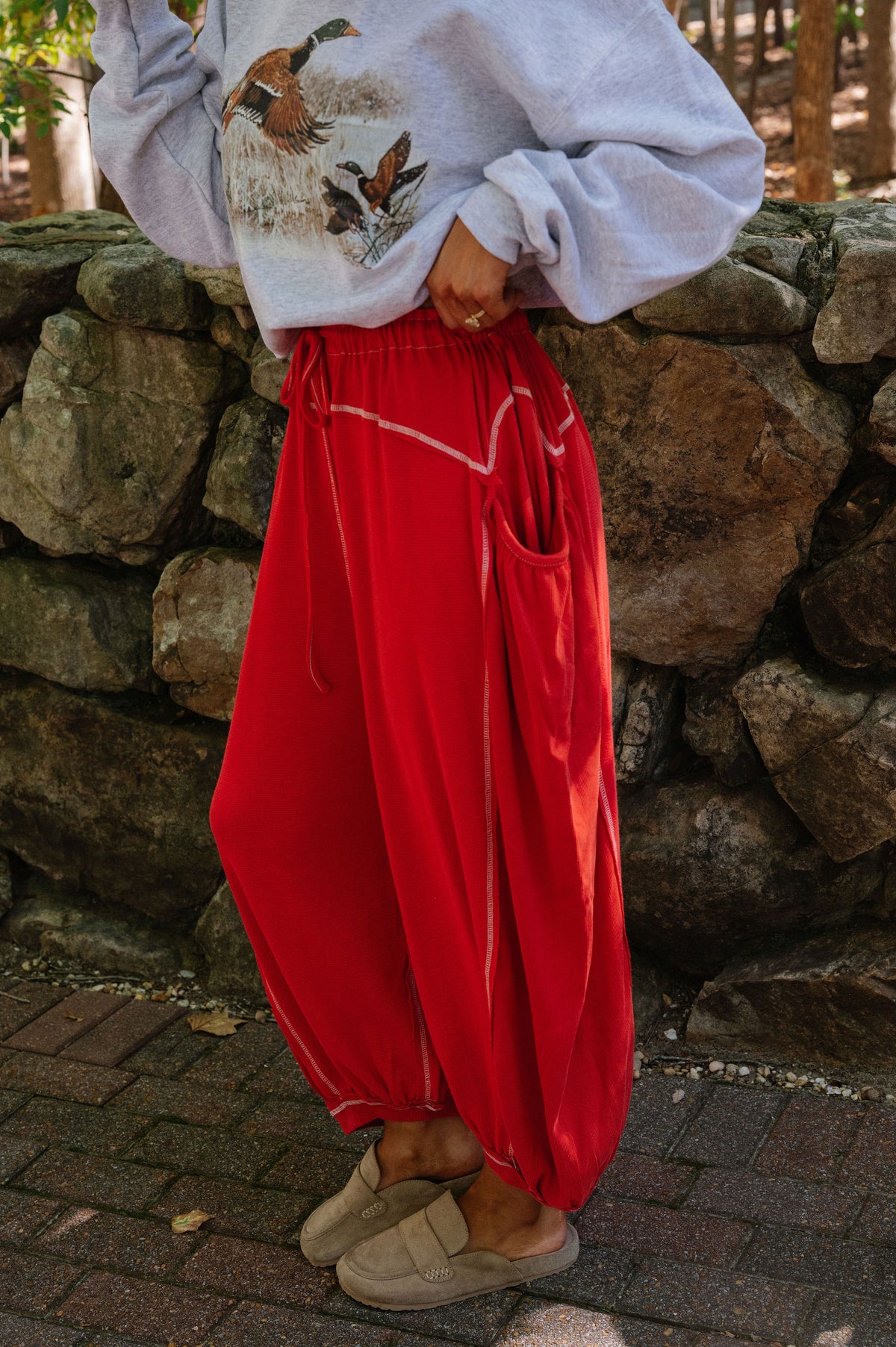 Francis Pant- Cherry Red