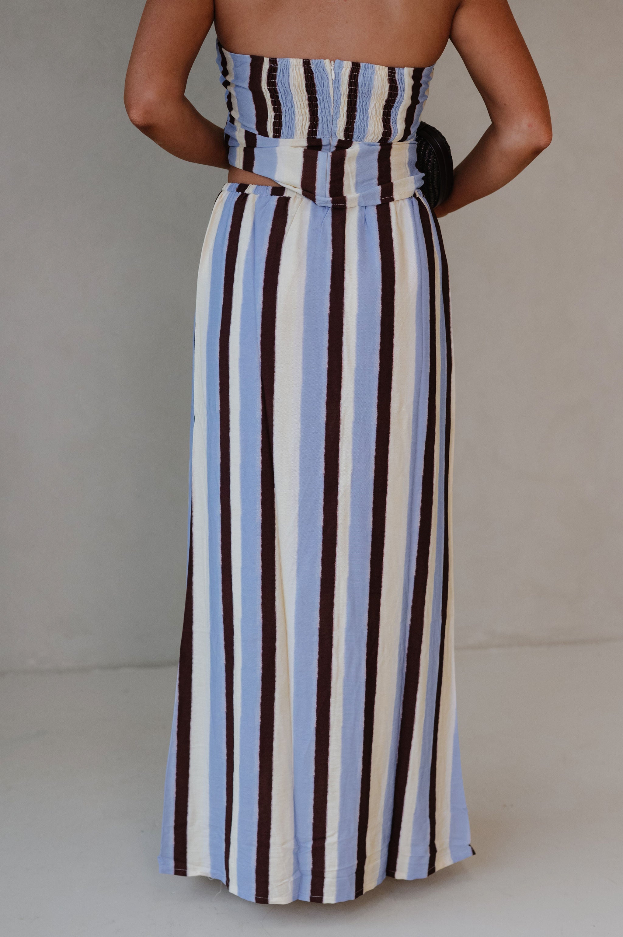 Mia Striped Set-Blue Multi