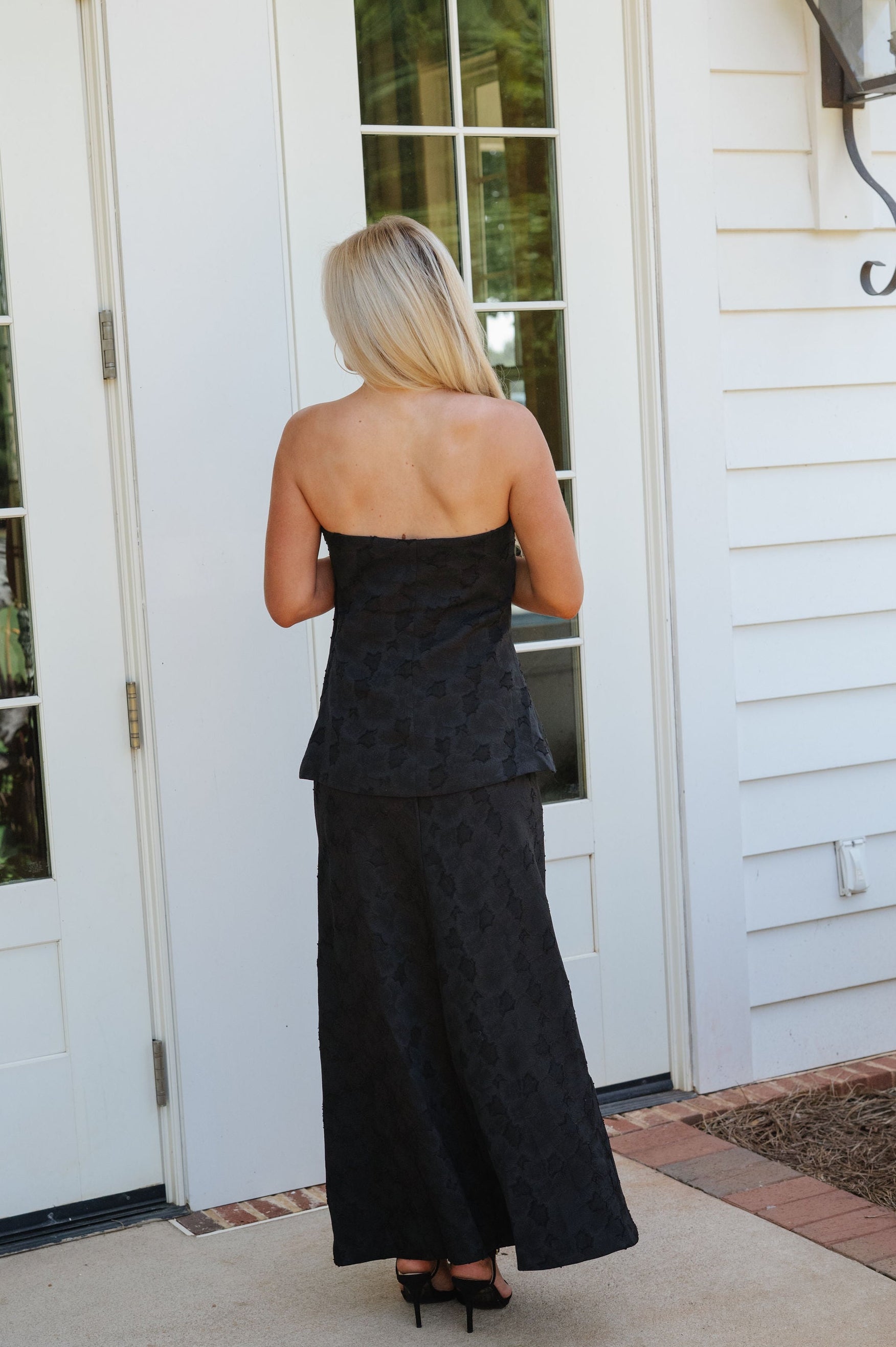 Harrison Strapless Maxi Dress-Black