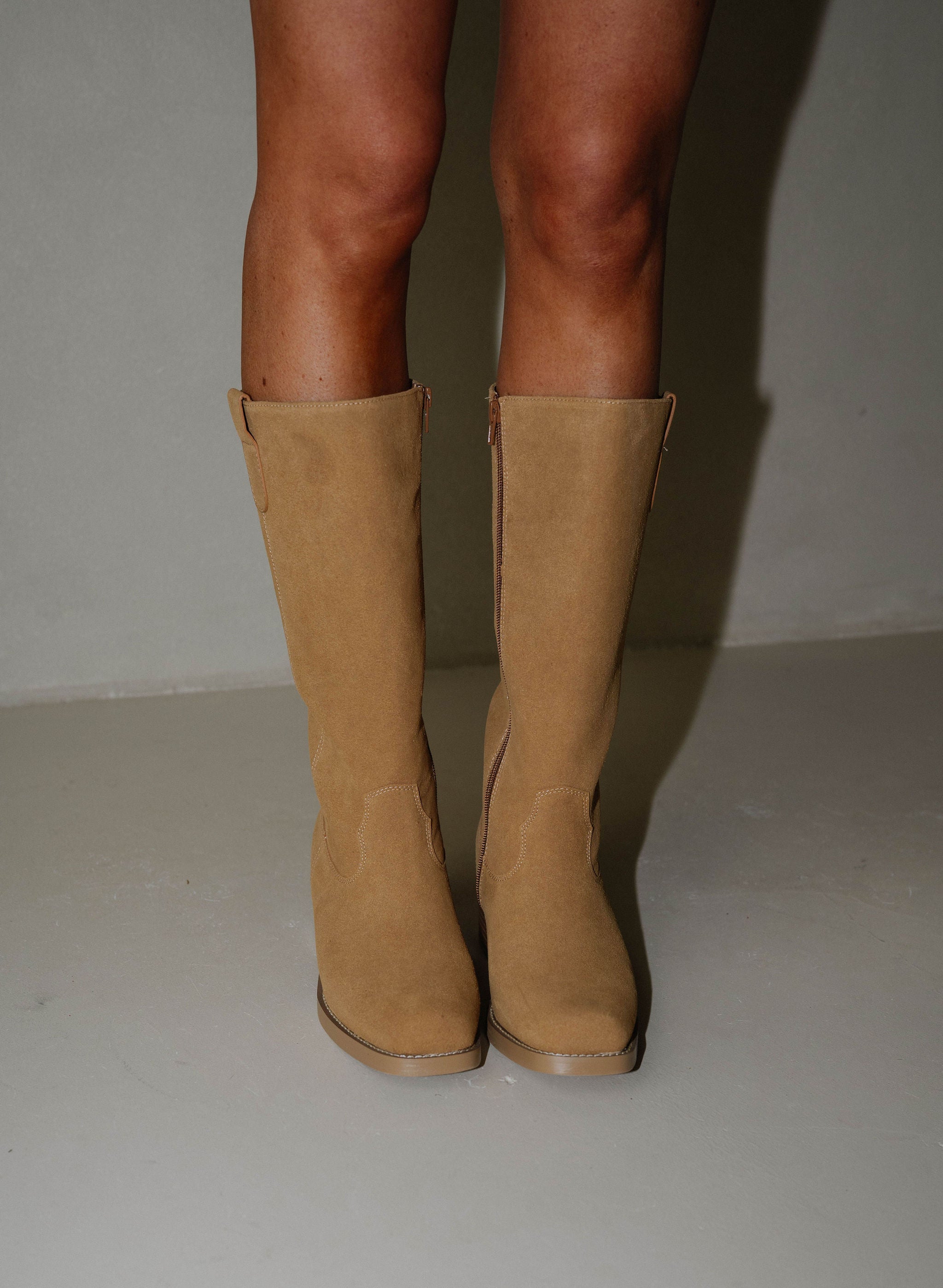 Duston Boots-Tan Suede