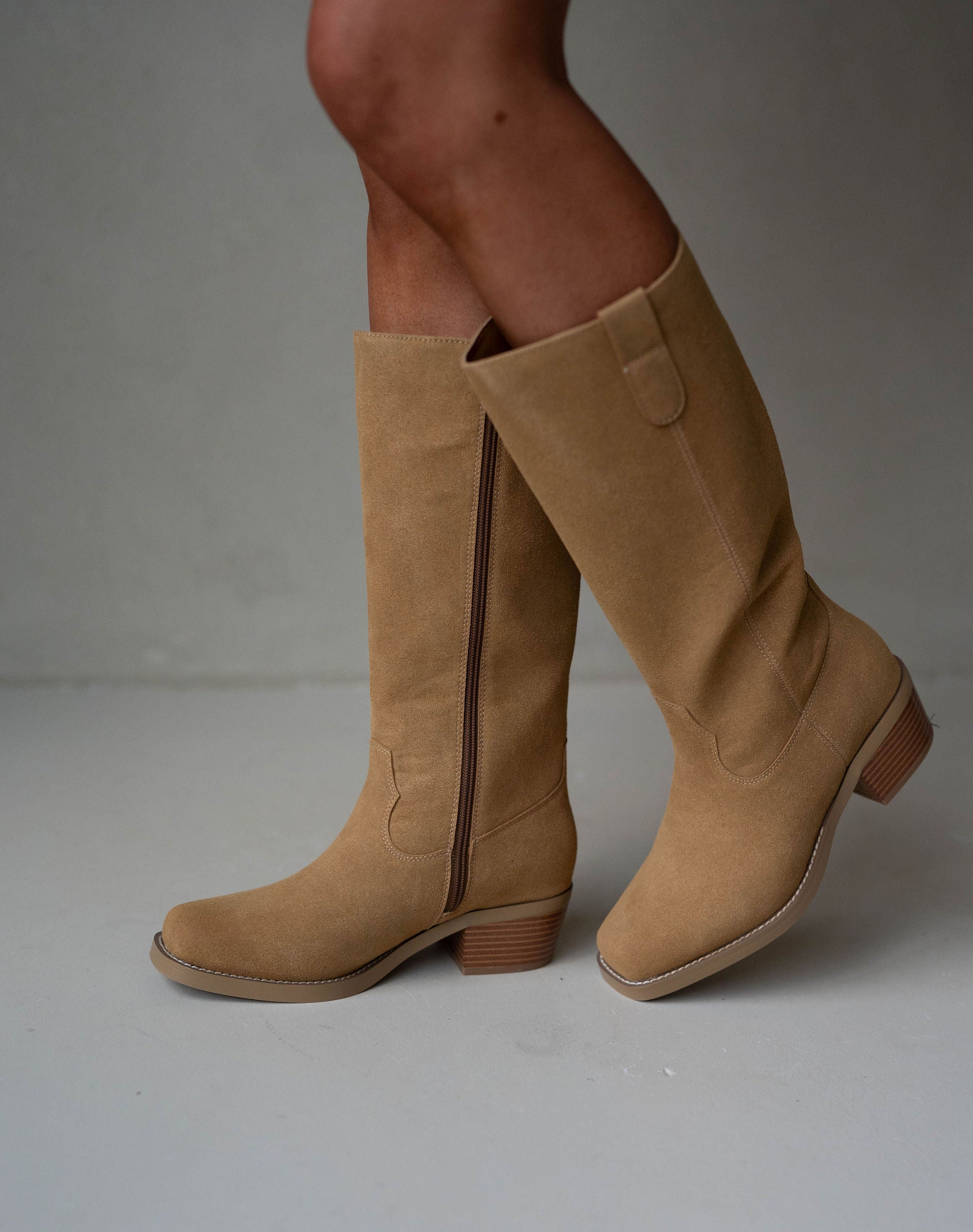 Duston Boots-Tan Suede