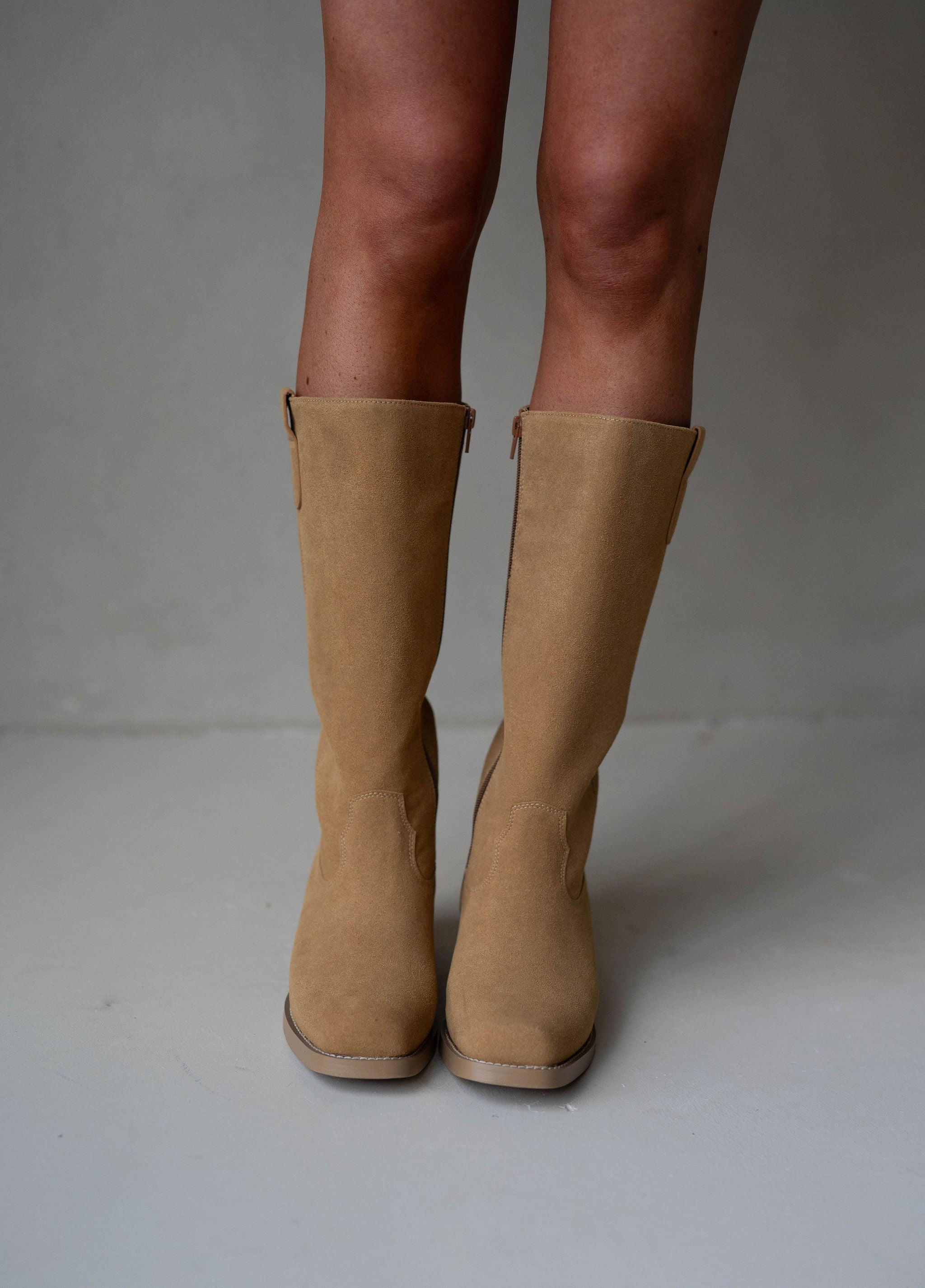 Duston Boots-Tan Suede