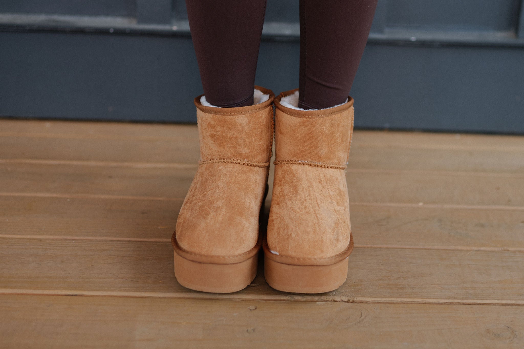 Lucas Platform Boots-Tan