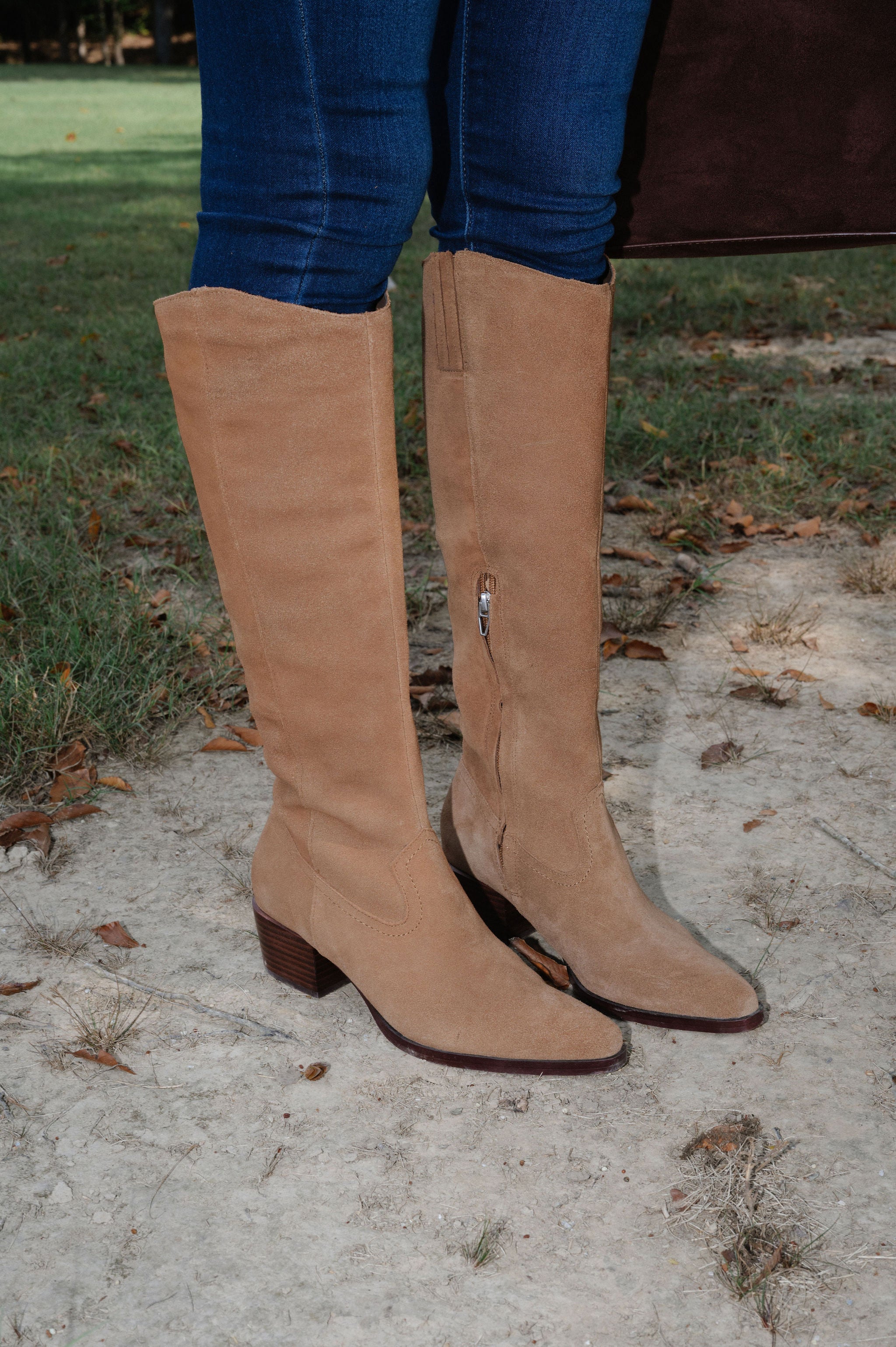 Dolce Vita Virona Suede Boots-Brown