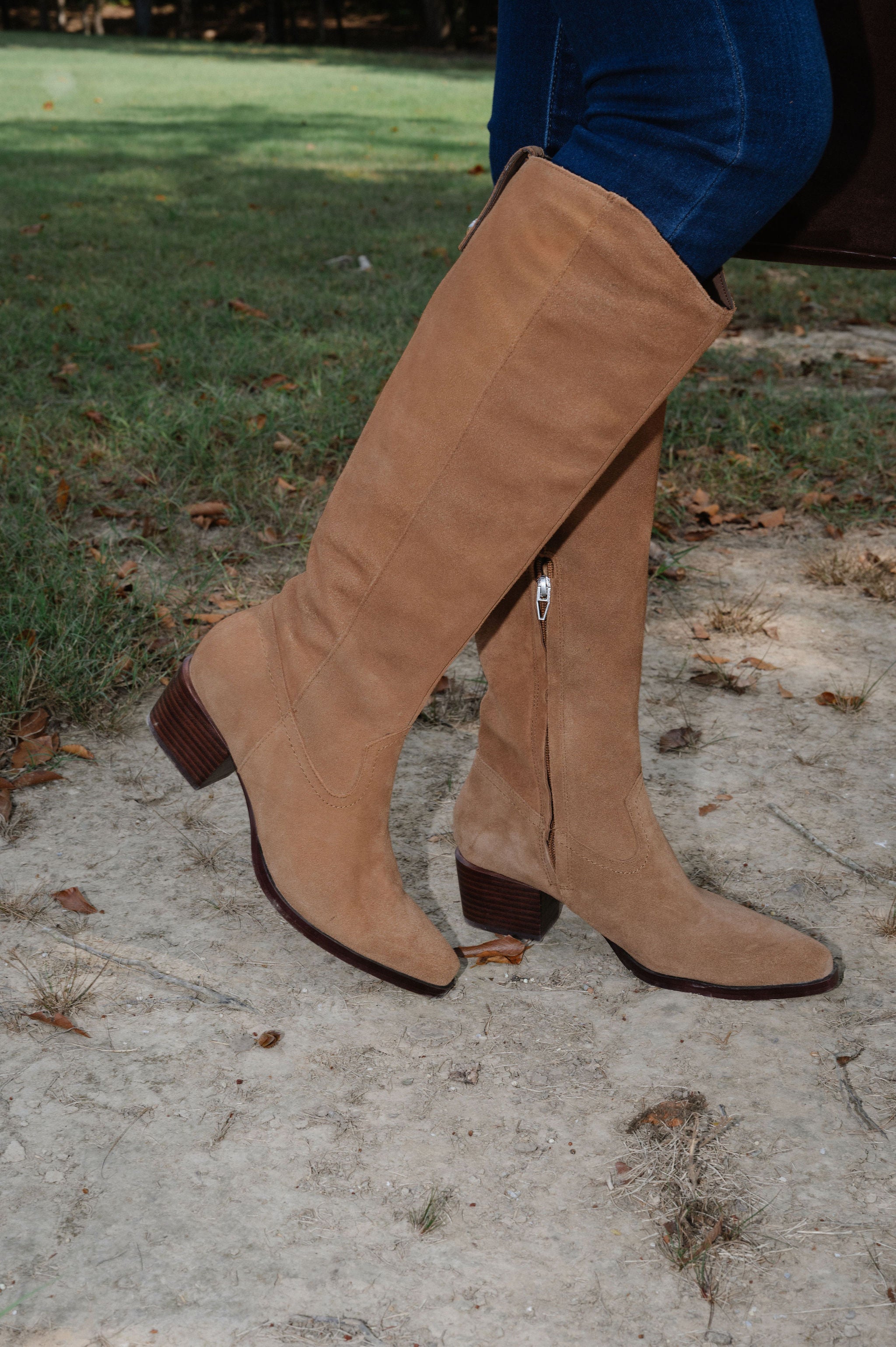 Dolce Vita Virona Suede Boots-Brown