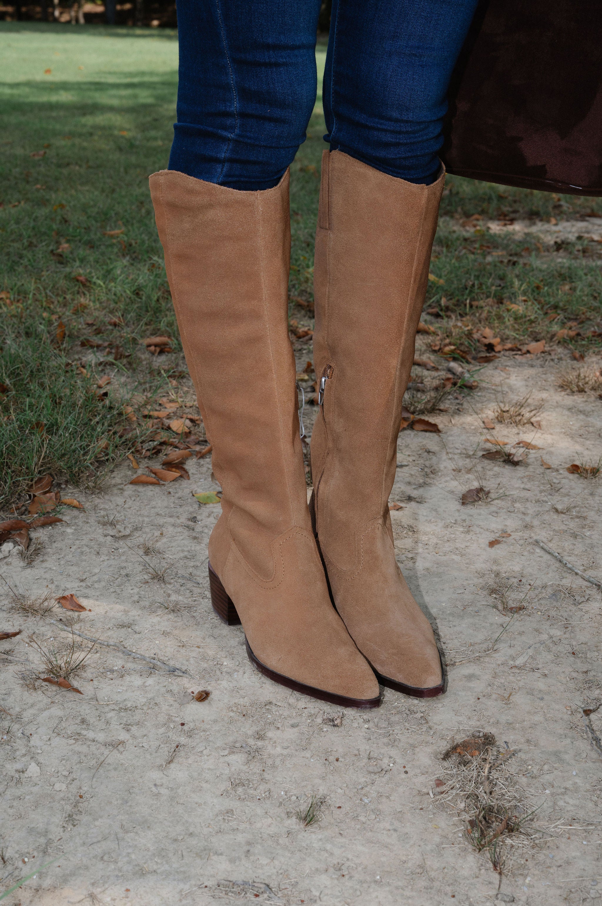 Dolce Vita Virona Suede Boots-Brown