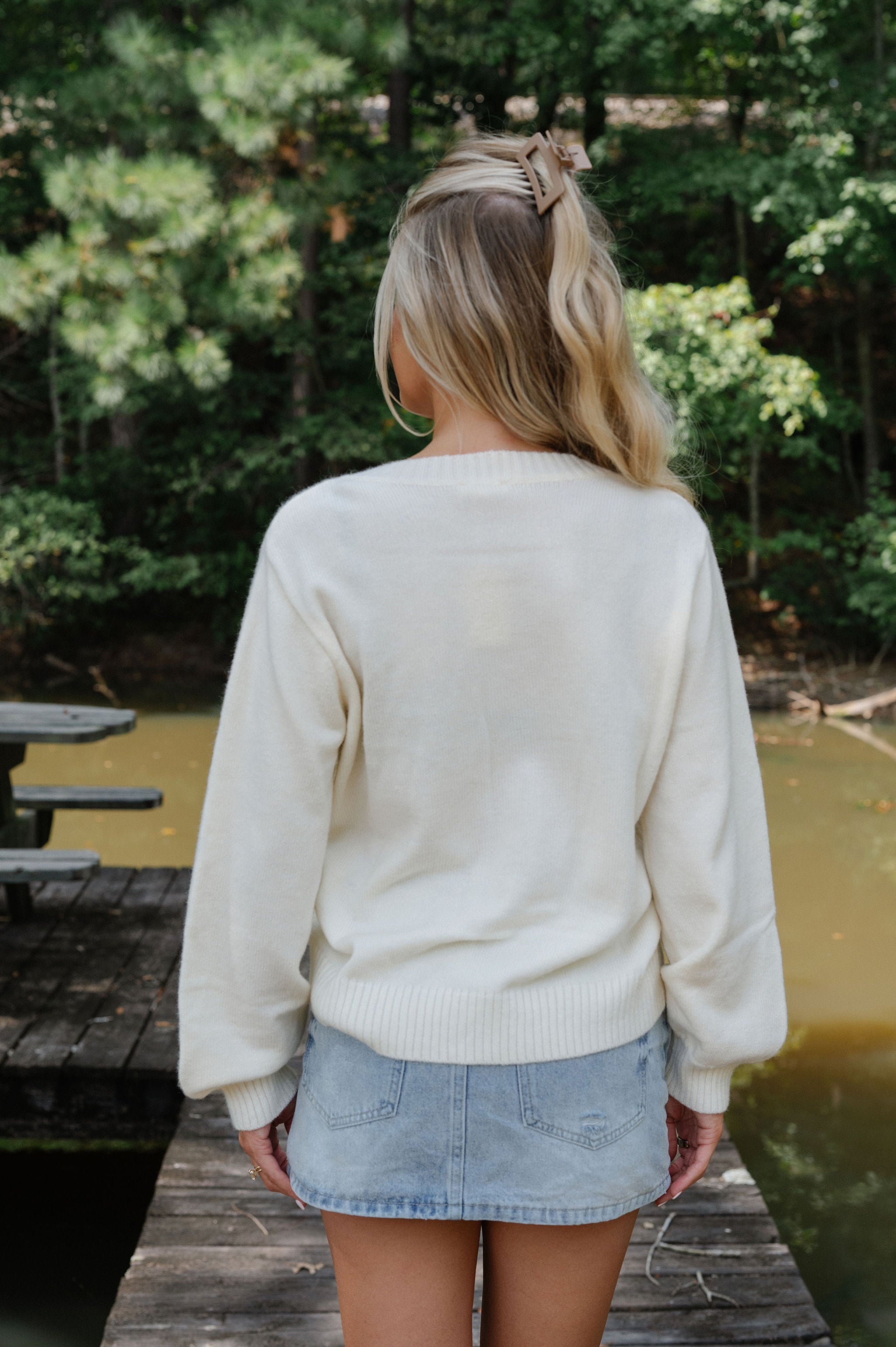 Teddy Sweater-Ivory