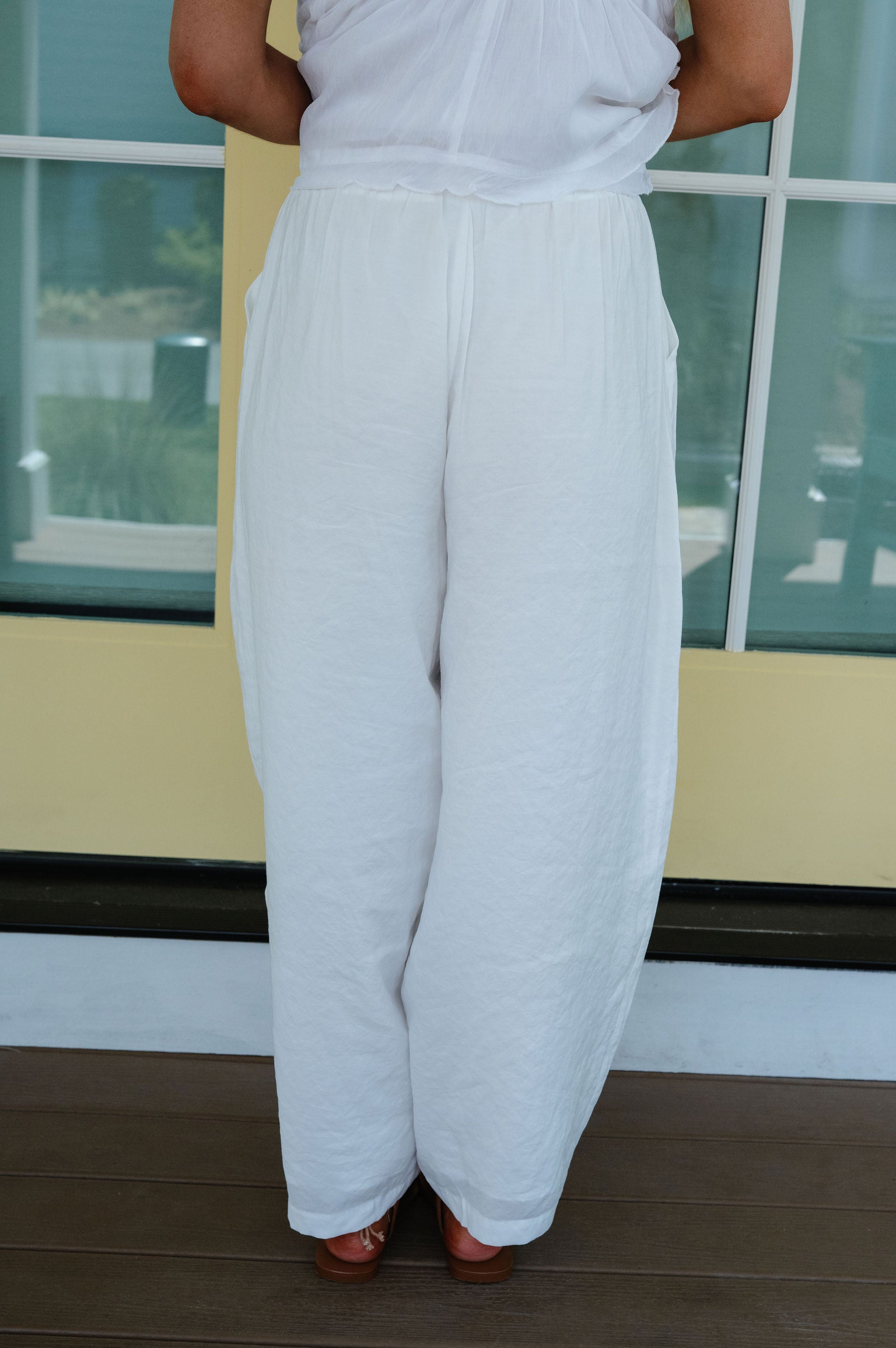 Cora Balloon Pants-Off White