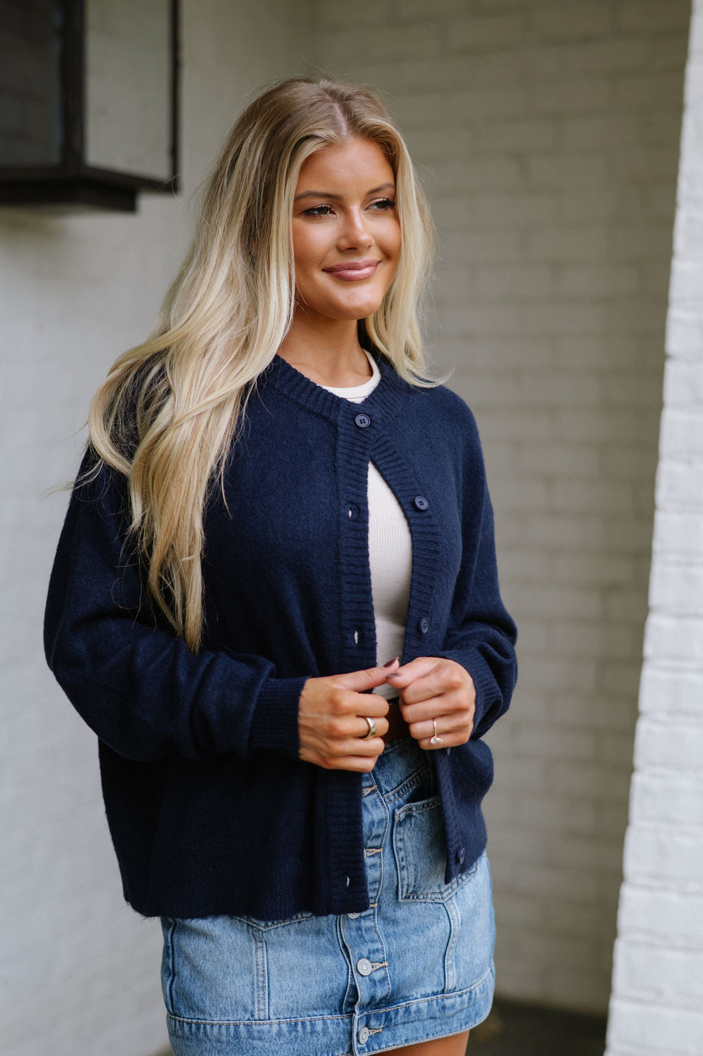 Denver Cardigan-Navy