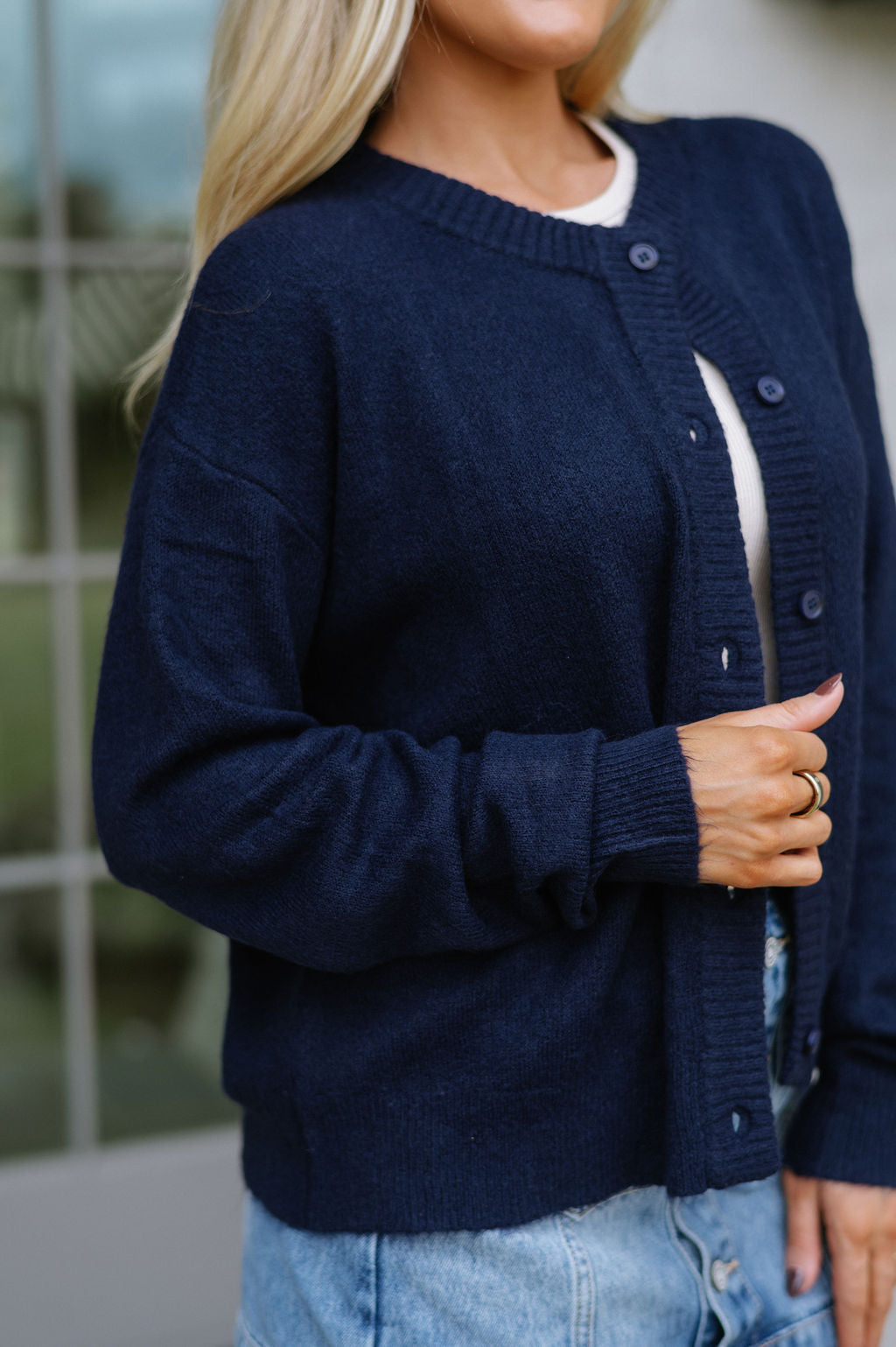 Denver Cardigan-Navy