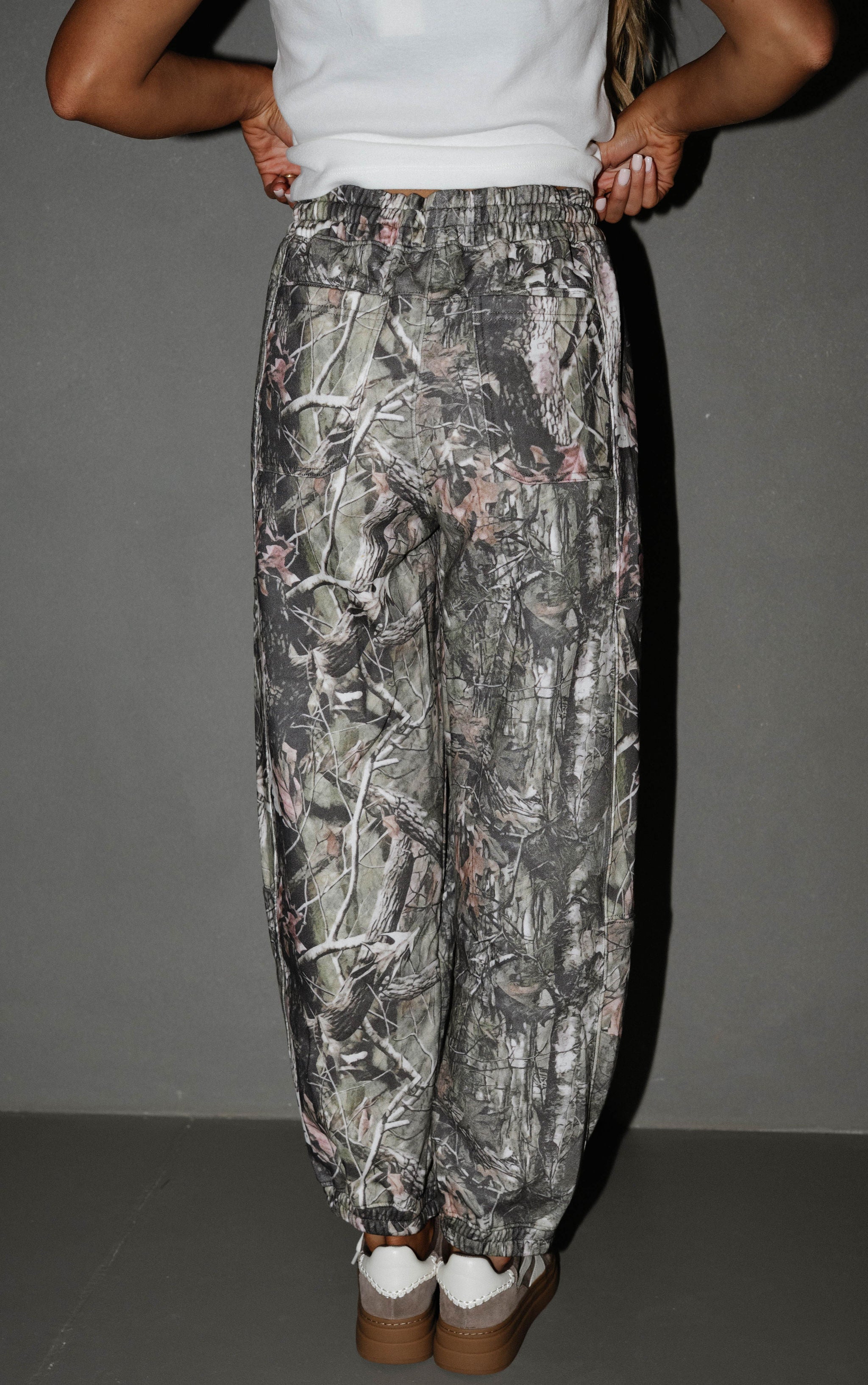 Monti Barrel Pants-Camo