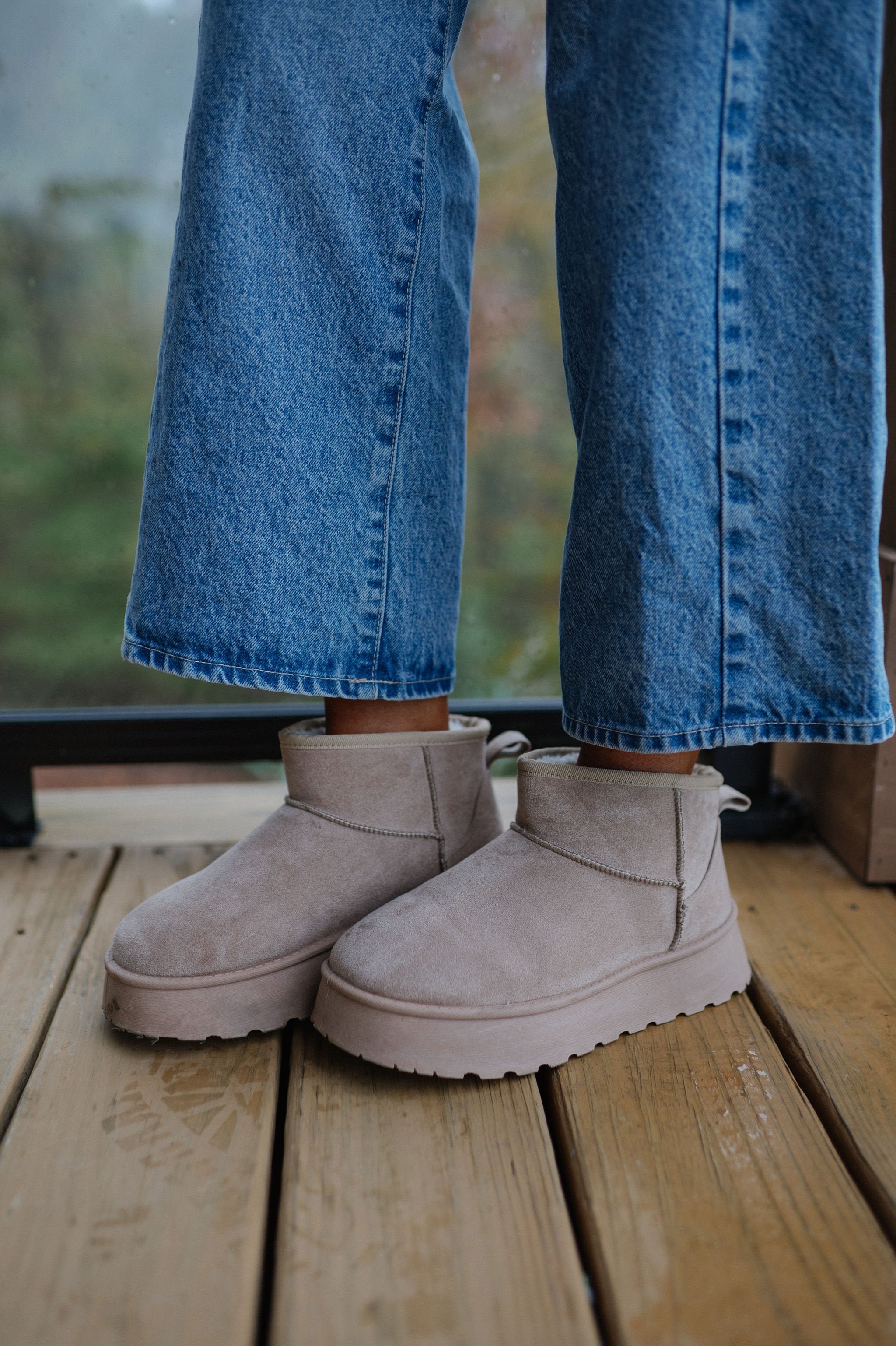 Ultra Mini Platform Boot-Light Camel