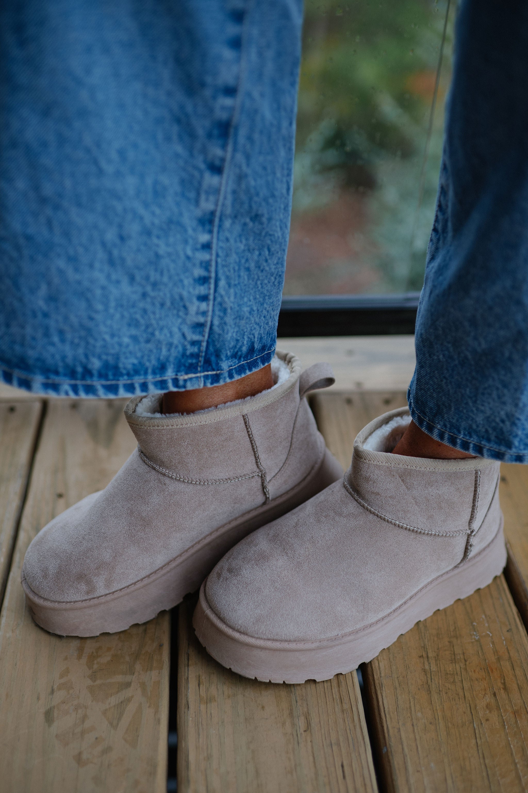 Ultra Mini Platform Boot-Light Camel