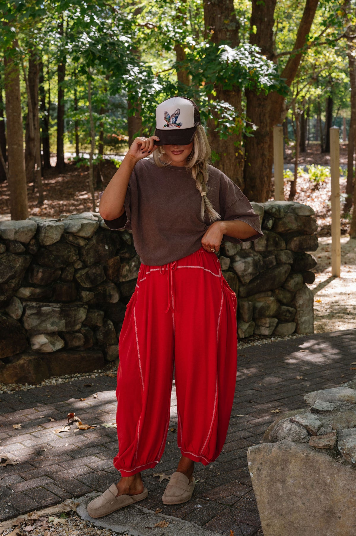 Rae Oversized T-Shirt-Brown