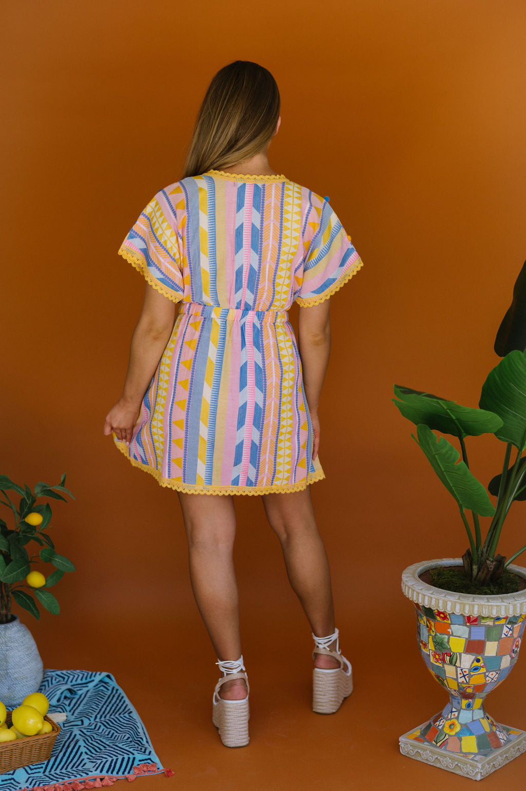 Cora Tropical Dress-Multi