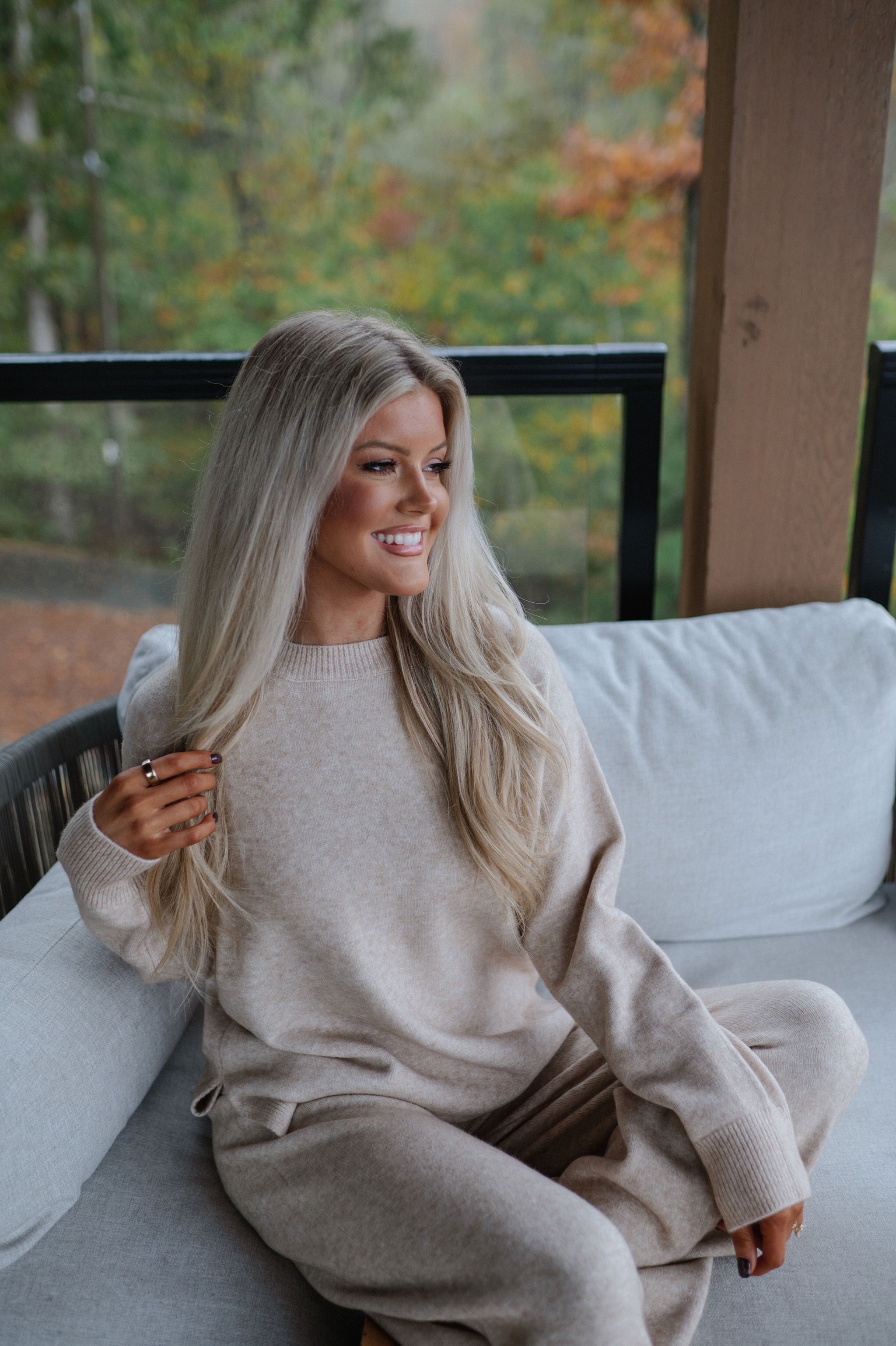 Durango Sweater Pants Set-Light Mocha