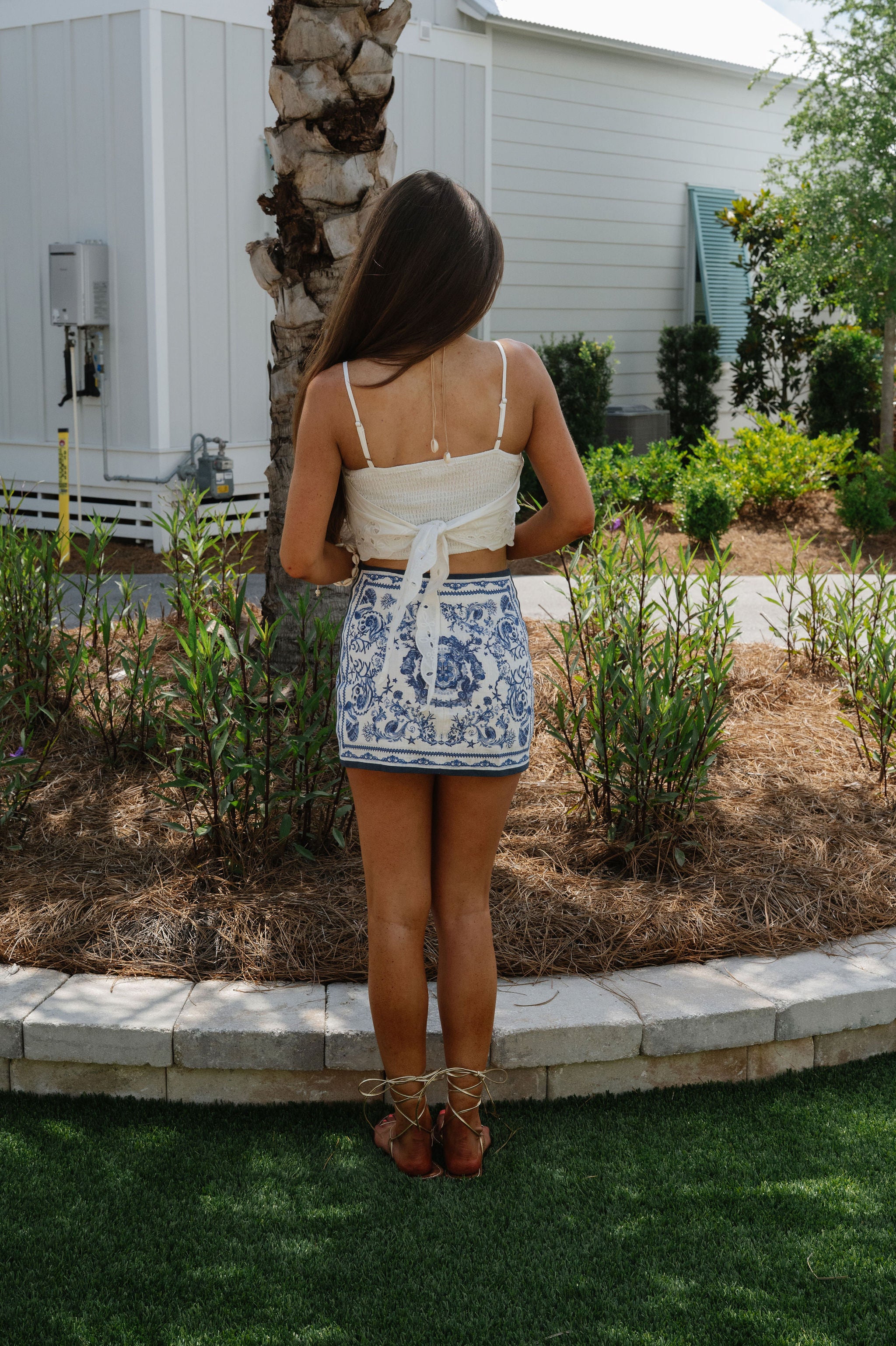Coastal Mini Skort-Blue