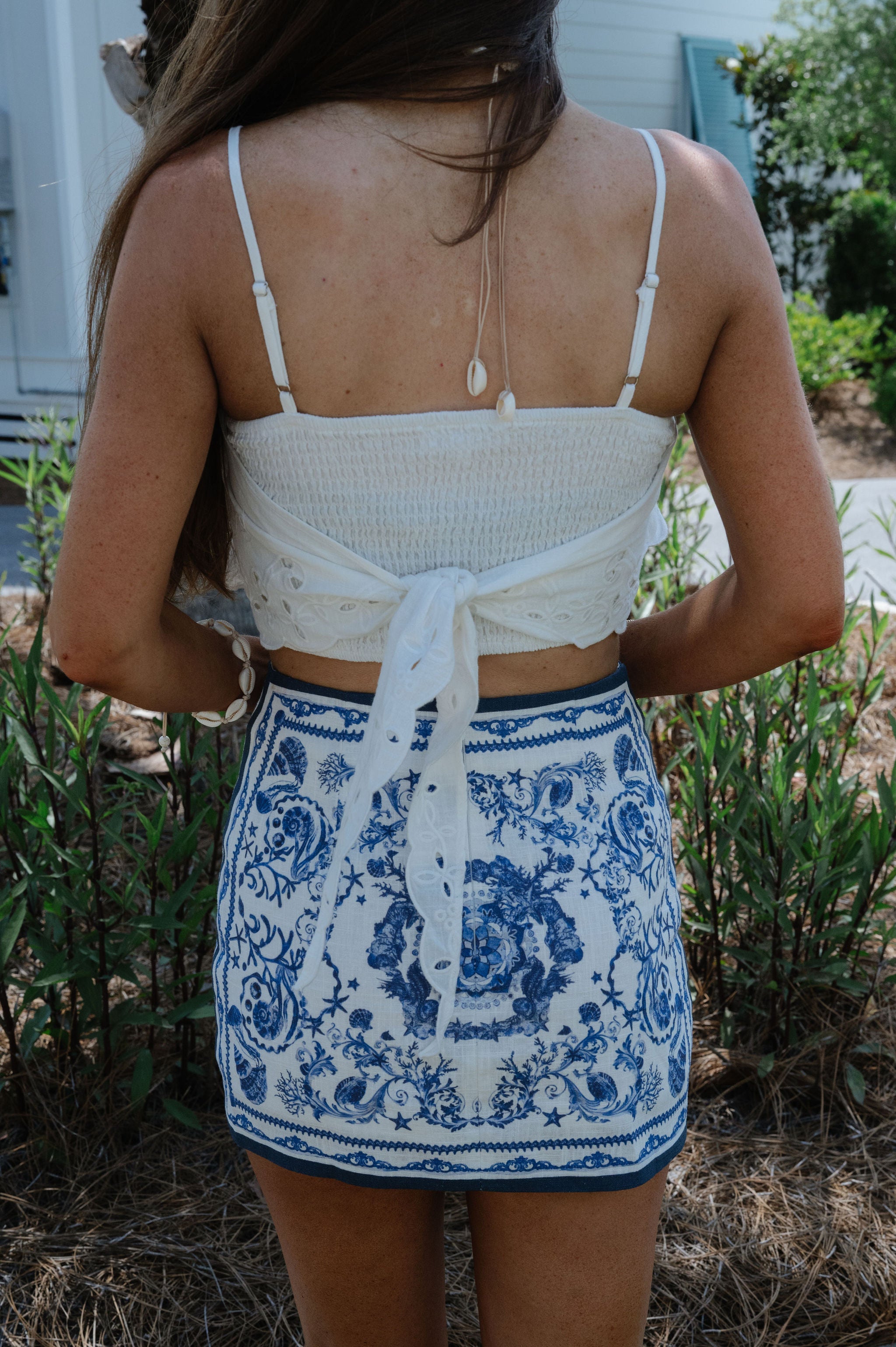 Coastal Mini Skort-Blue