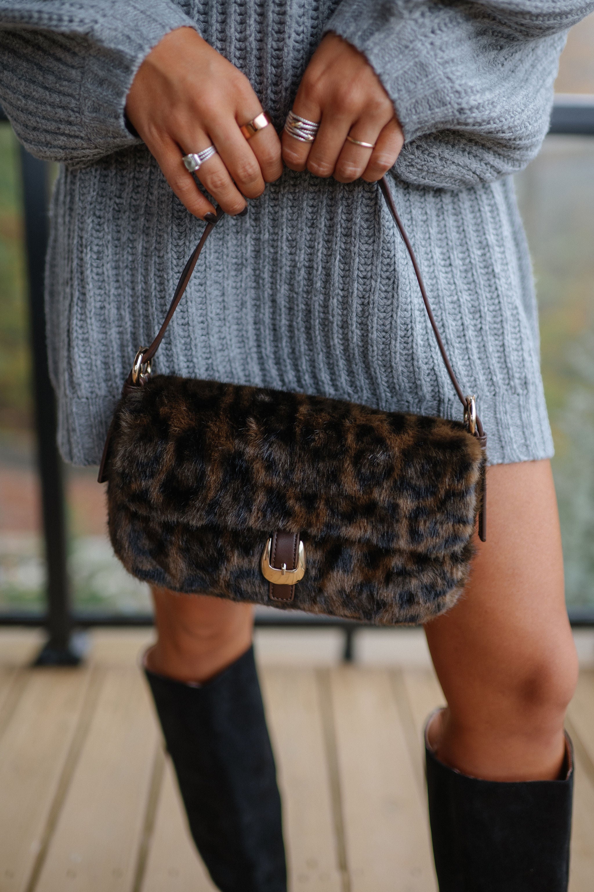 Gloria Shoulder Bag-Leopard