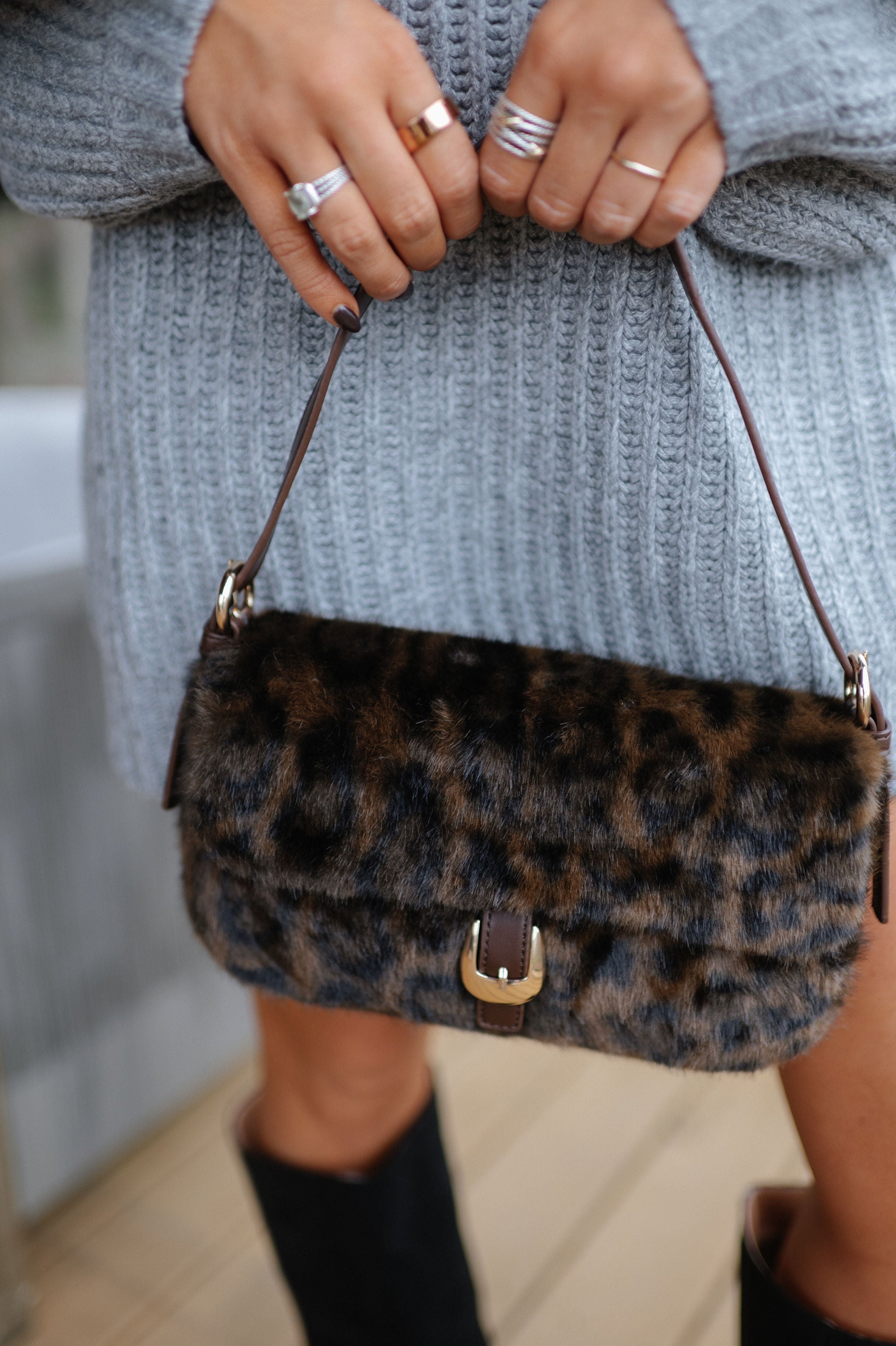 Gloria Shoulder Bag-Leopard