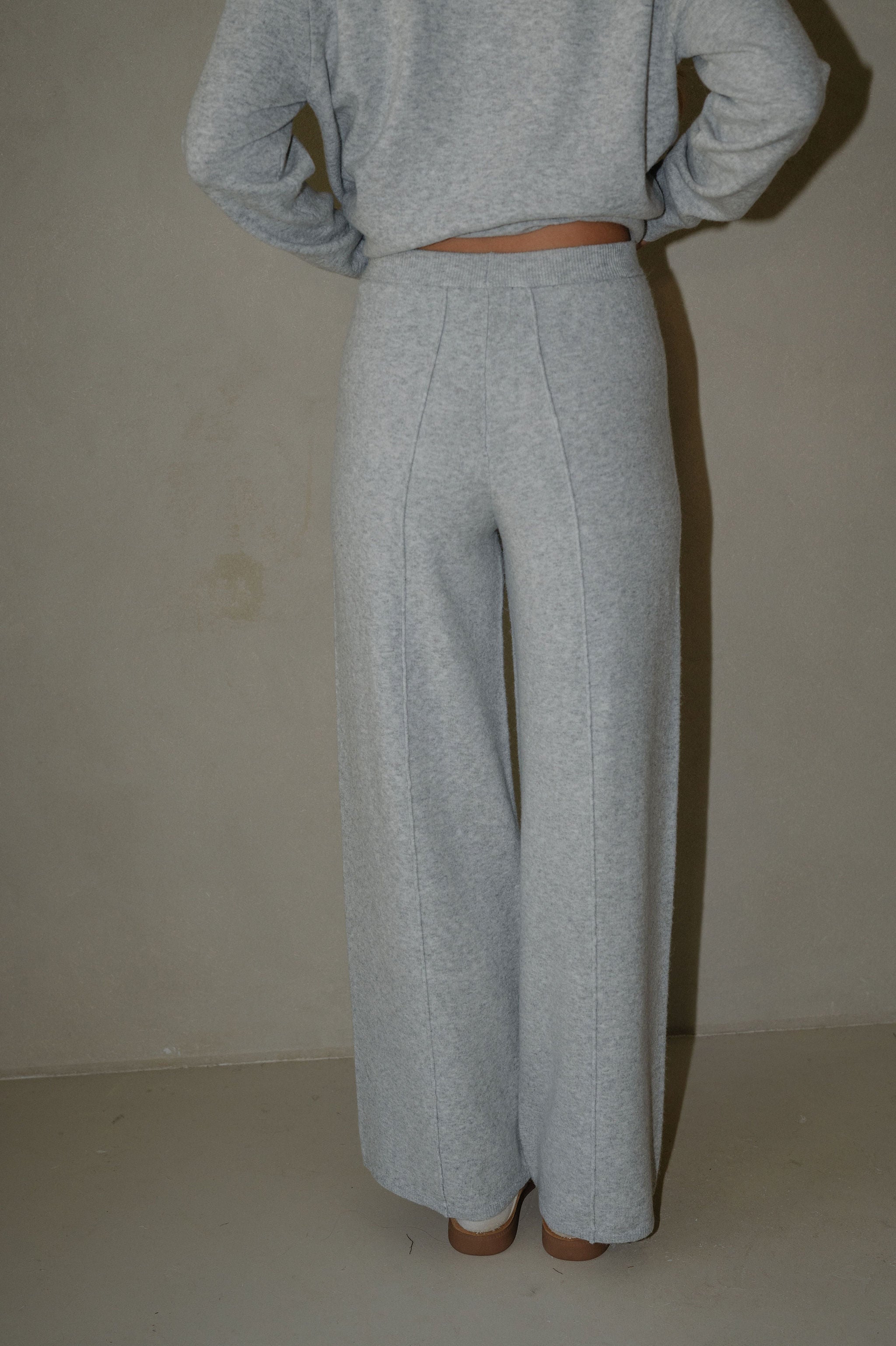 Ruby Pants Set-Heather Grey