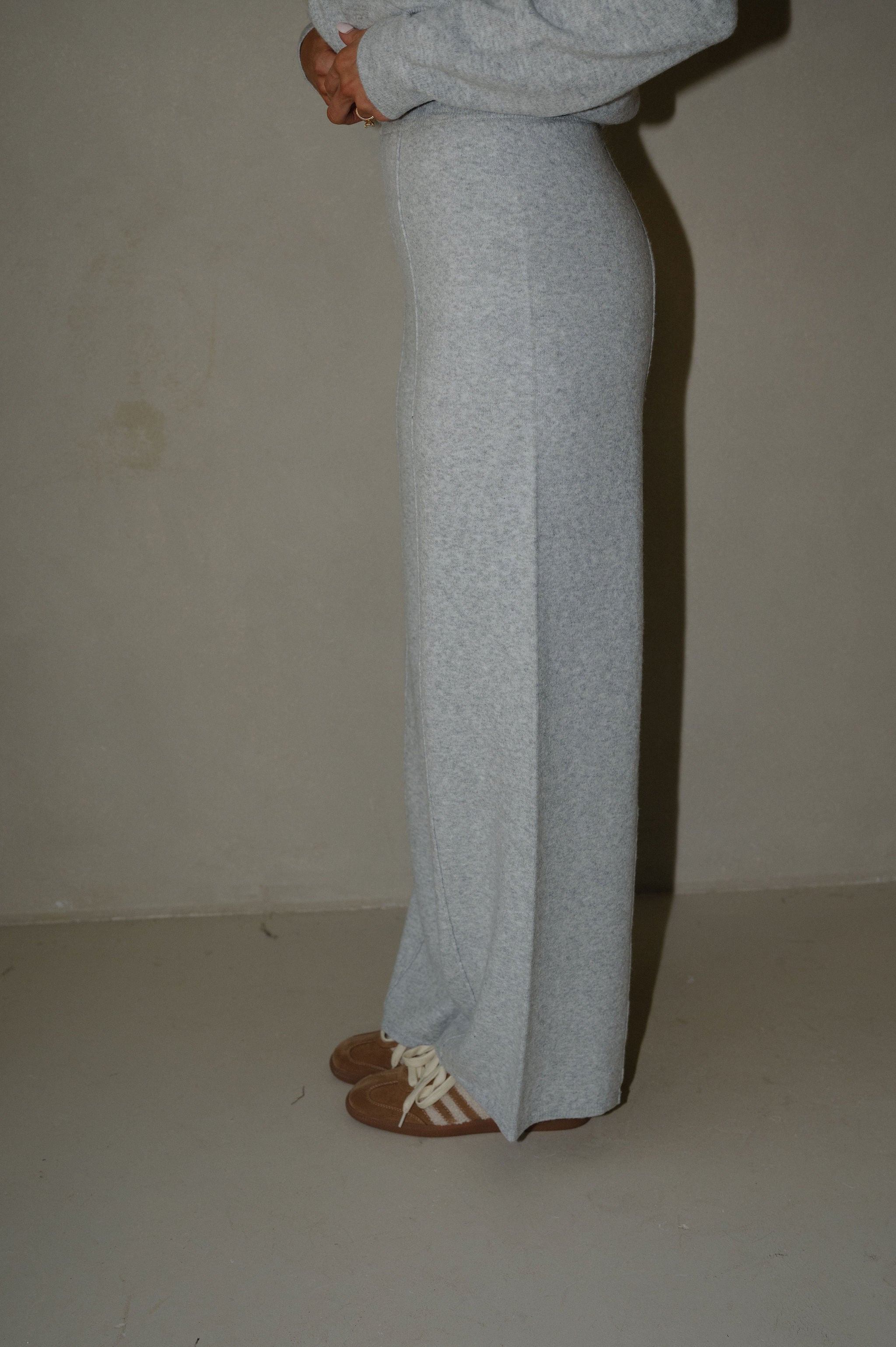 Ruby Pants Set-Heather Grey