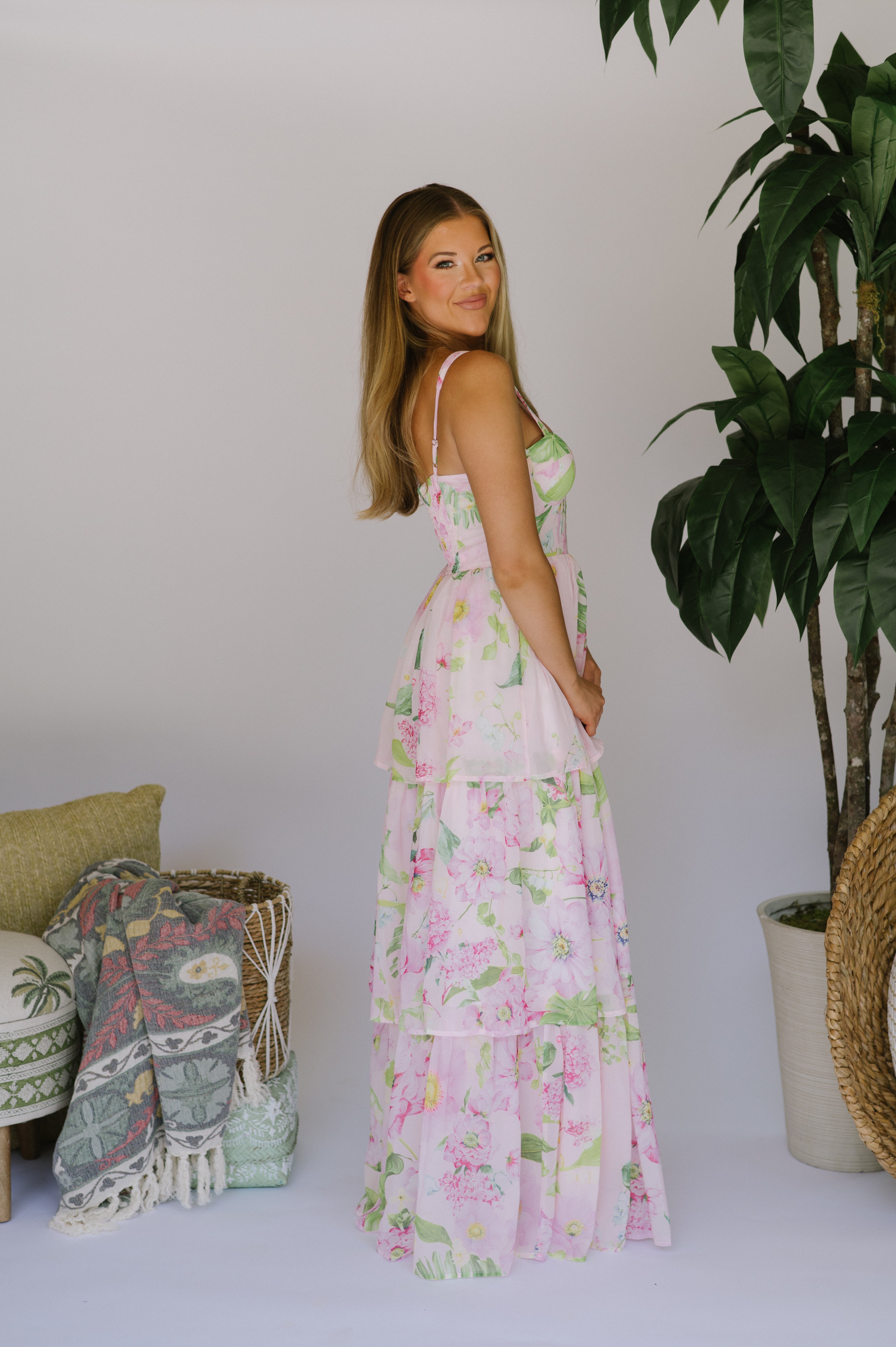 Barley Maxi Dress-Floral Multi