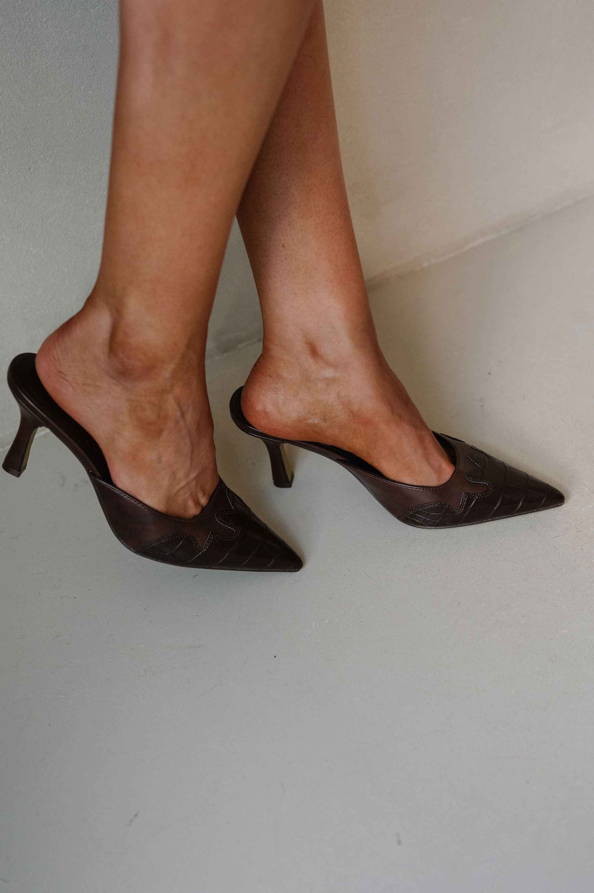 Greer Heel-Chocolate