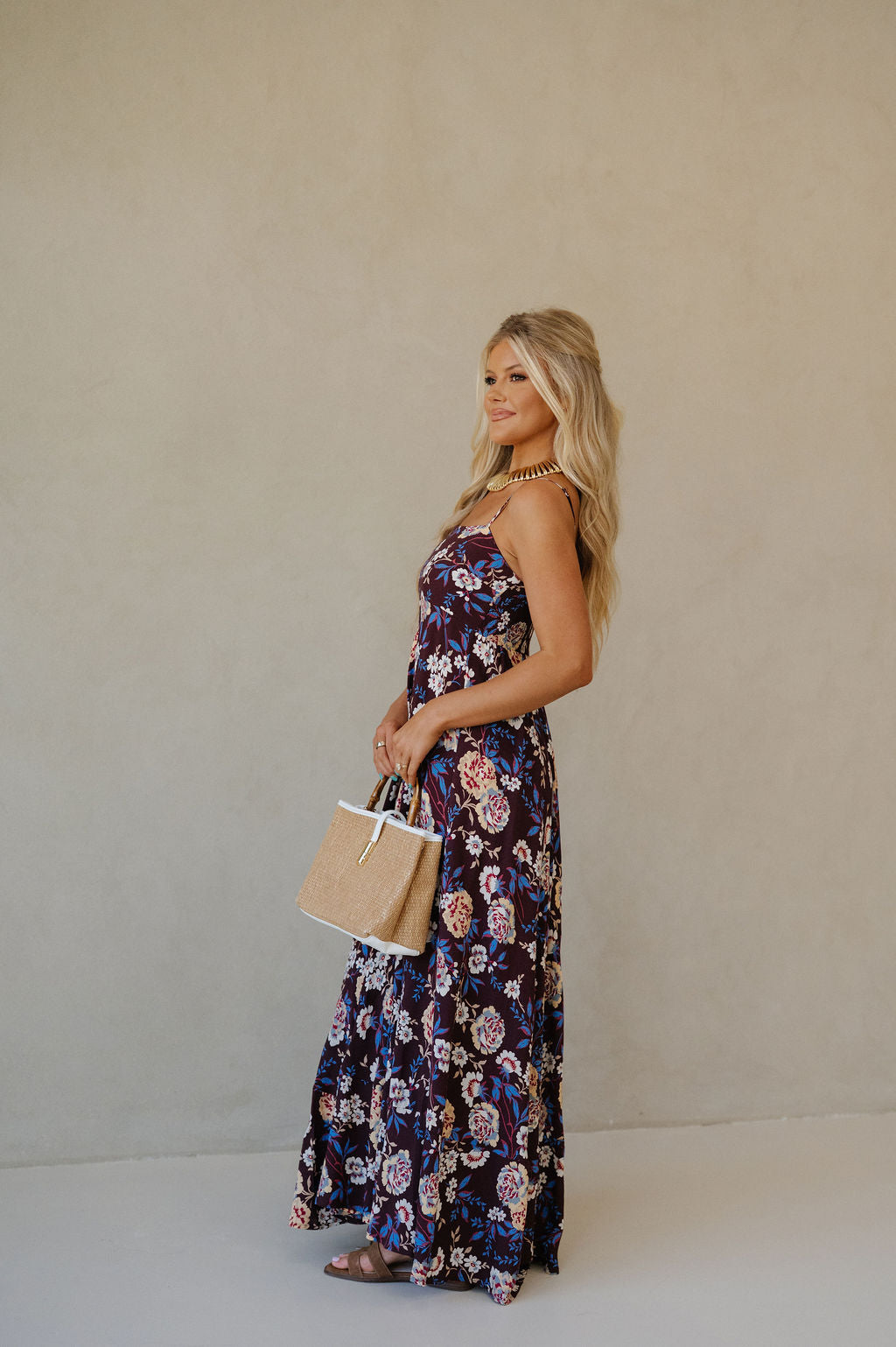 Betsy Dress-Brown/Cream