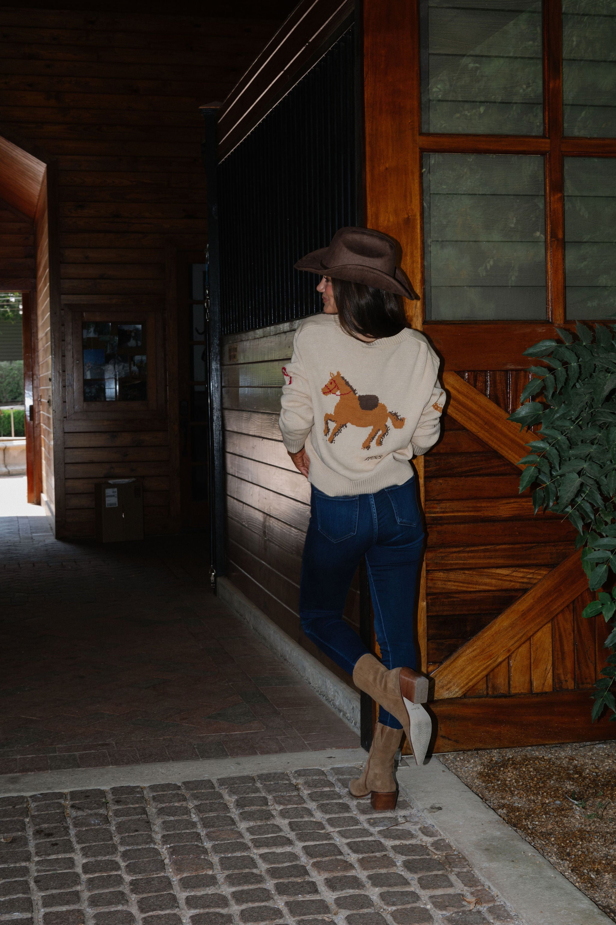 Horse Cardigan- Cream