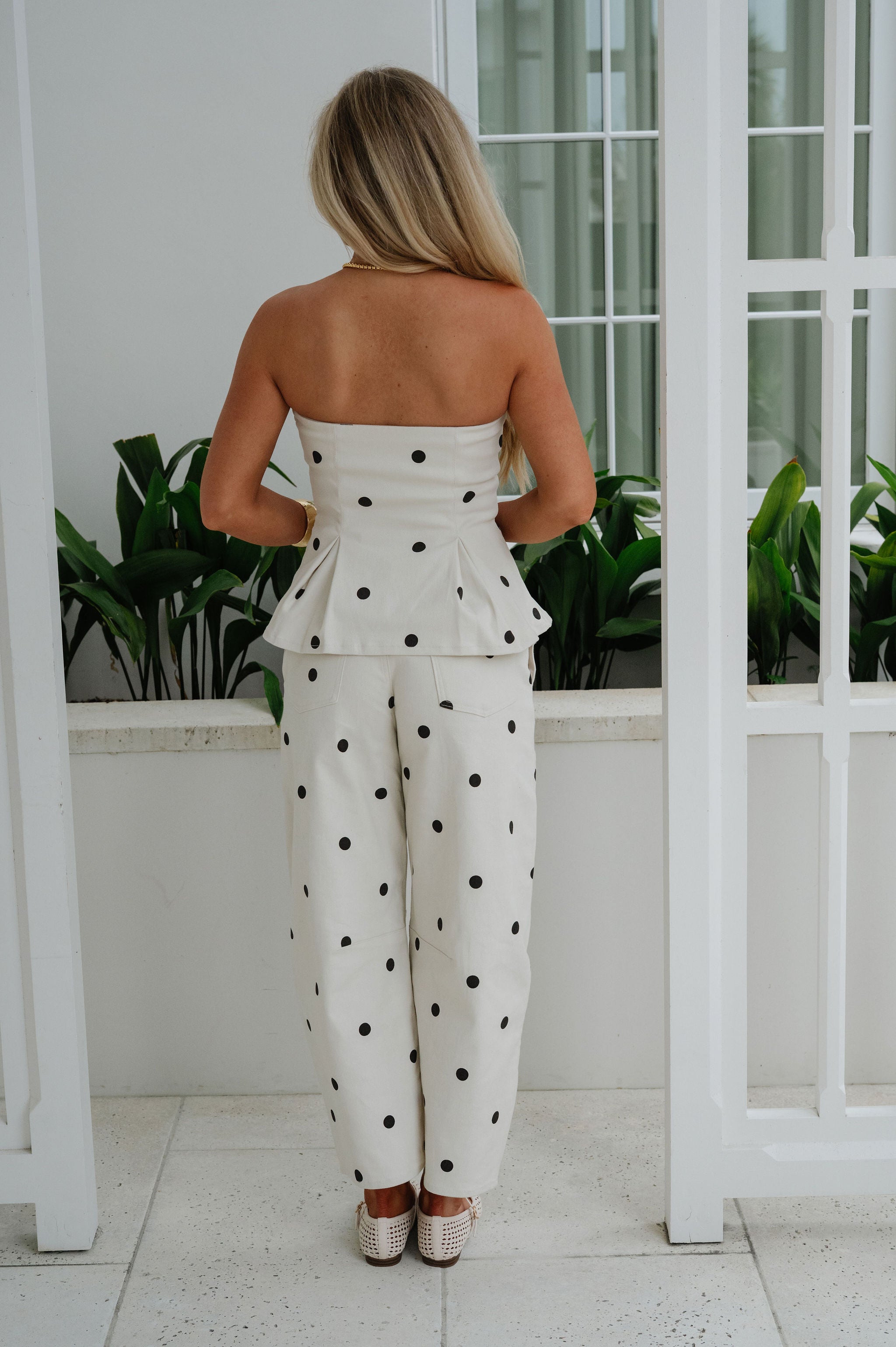 Dani Pants Set-Polka Dot