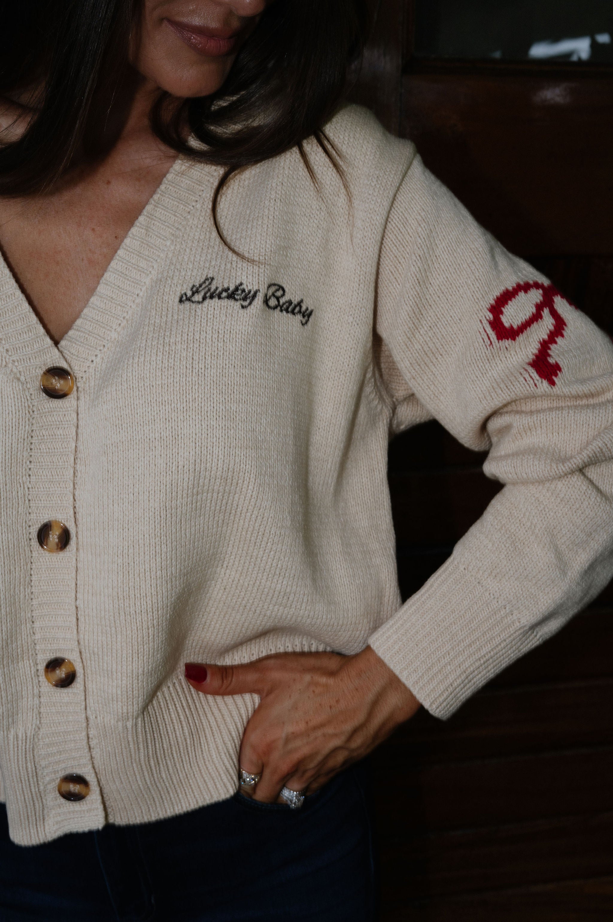 Horse Cardigan- Cream