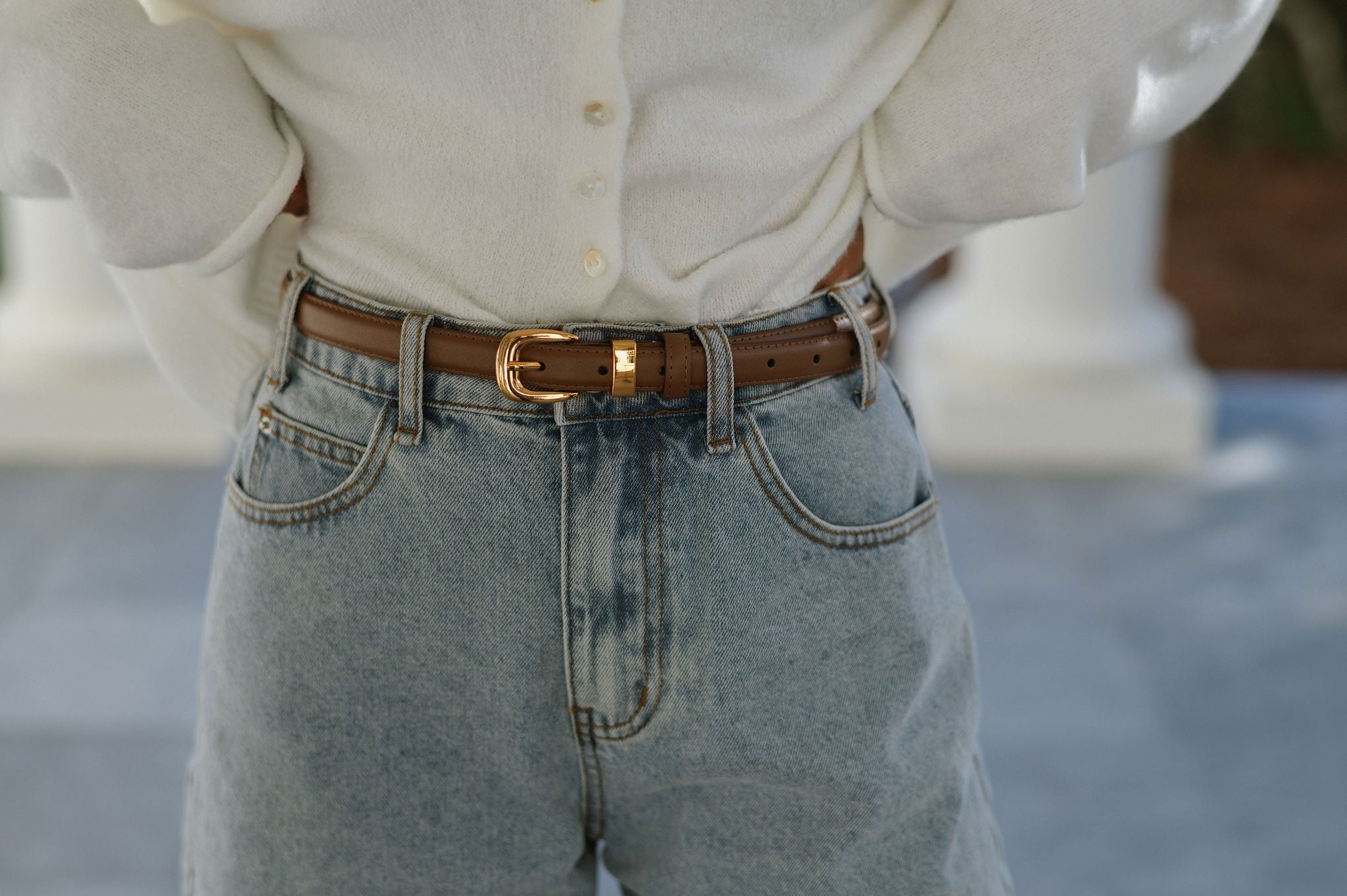 Celine Belt - Brown/Gold