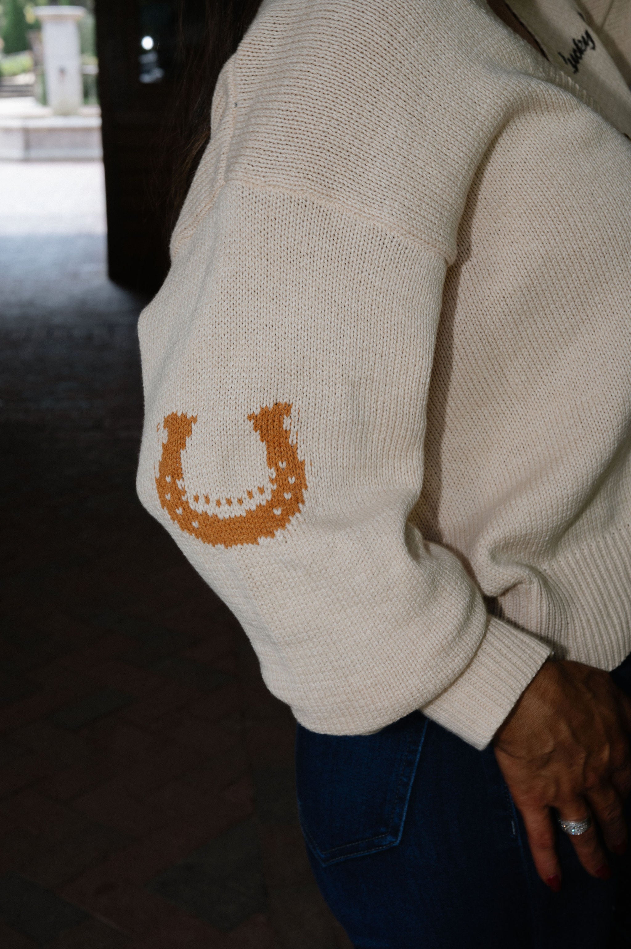 Horse Cardigan- Cream