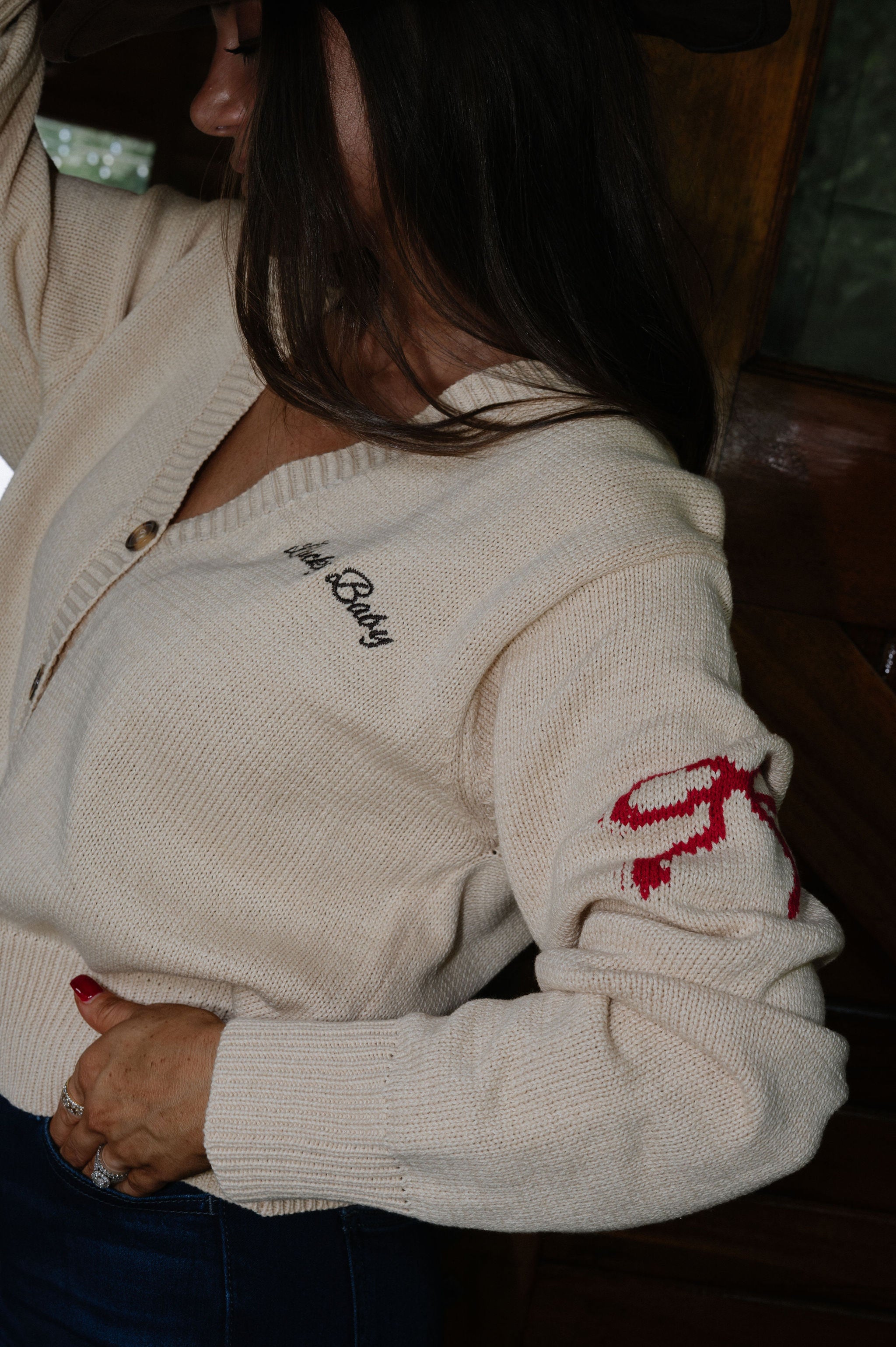 Horse Cardigan- Cream