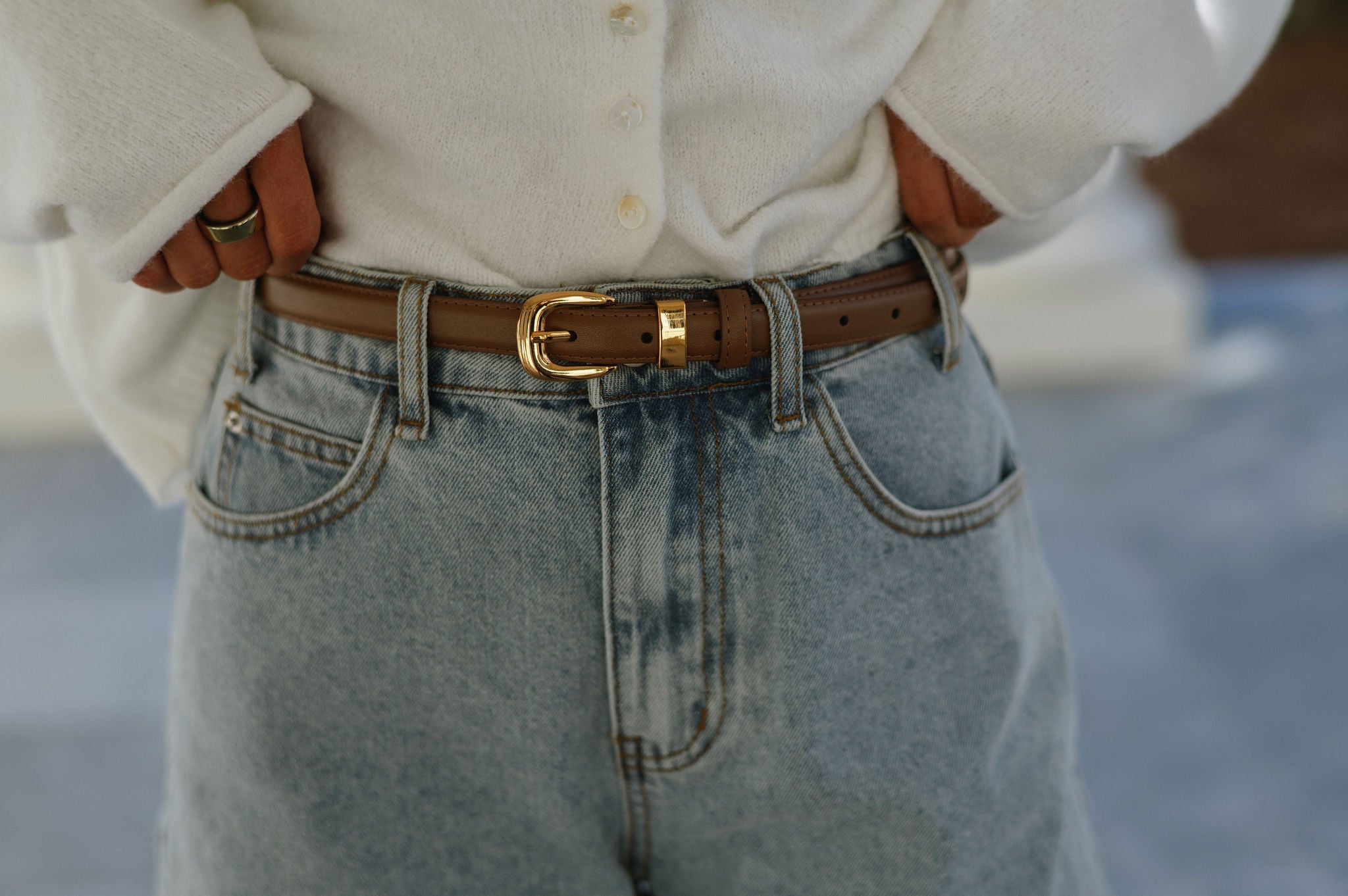 Celine Belt - Brown/Gold