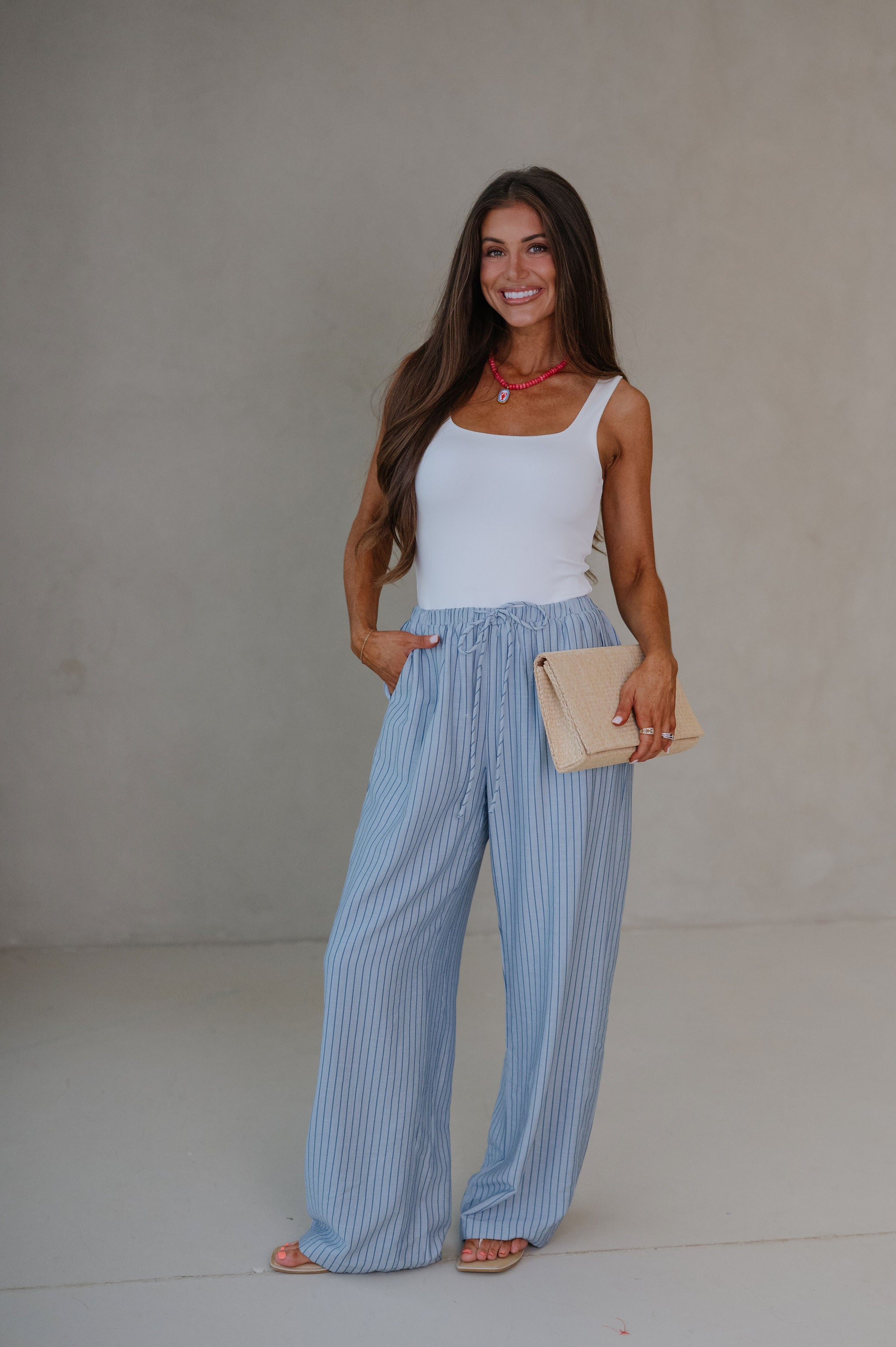 Rowan Pants-Blue Stripe
