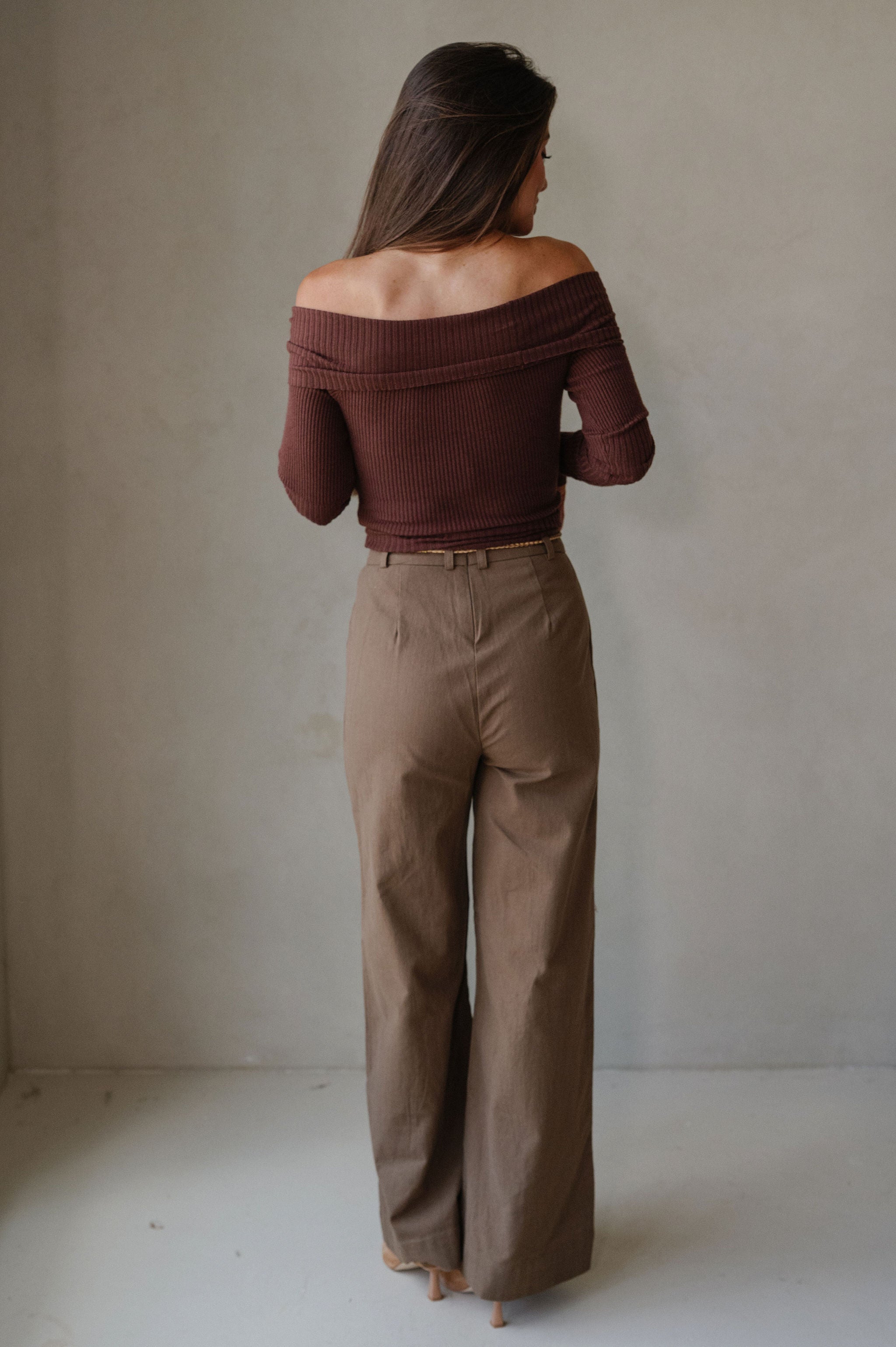 Qunicy Wide Leg Pants-Khaki