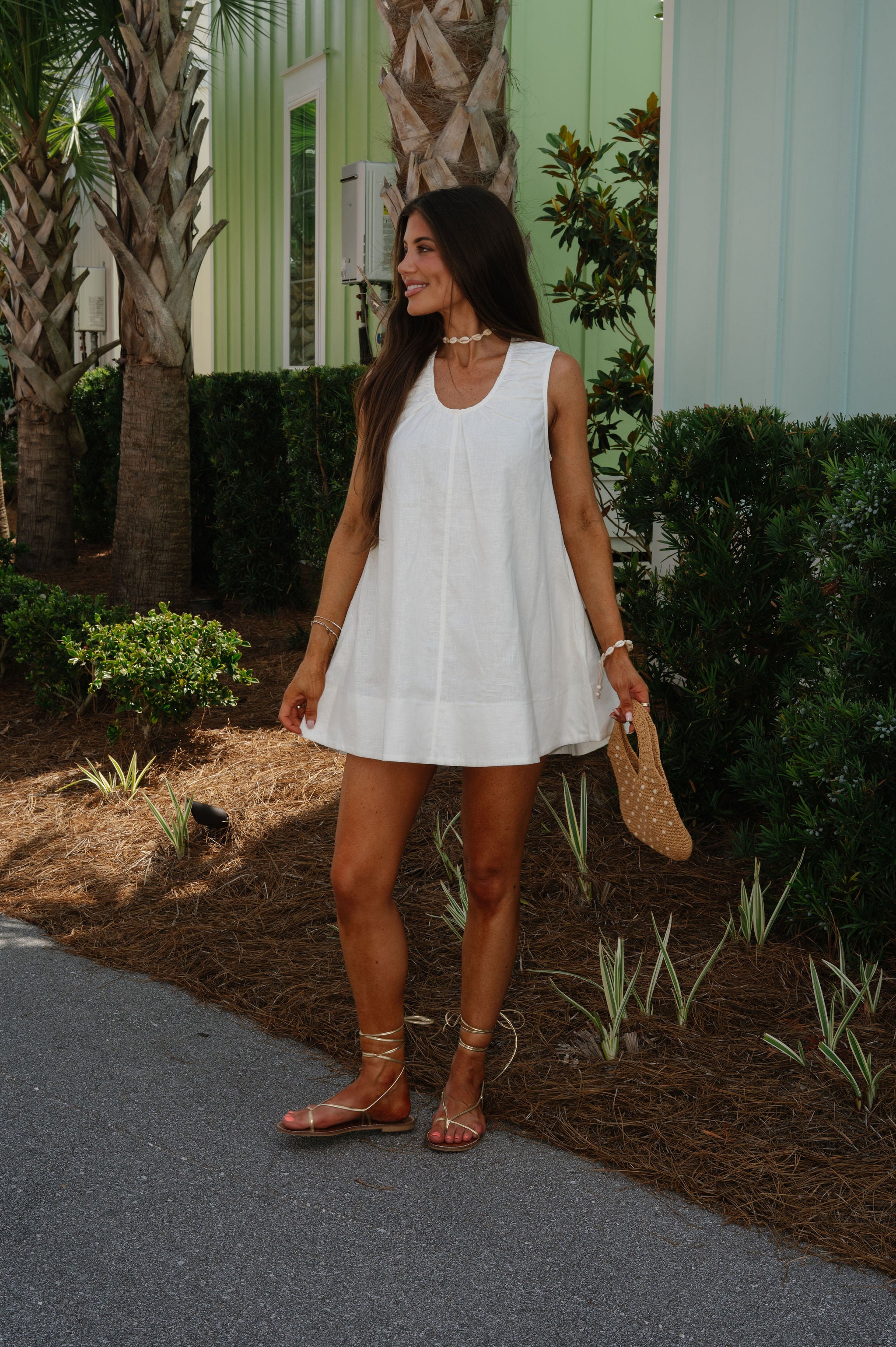Stevie Dress-White