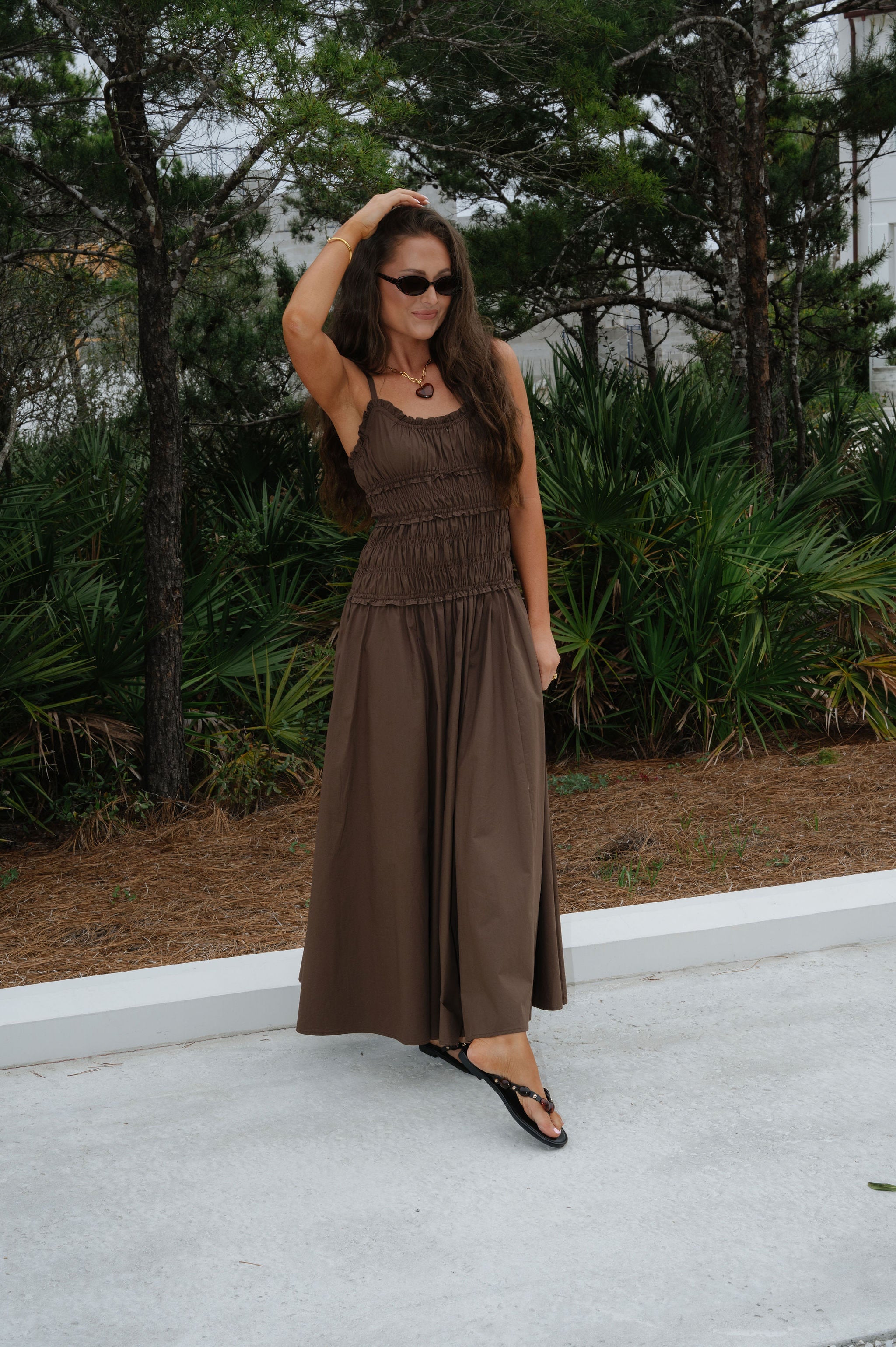 Fallon Maxi Dress-Coffee