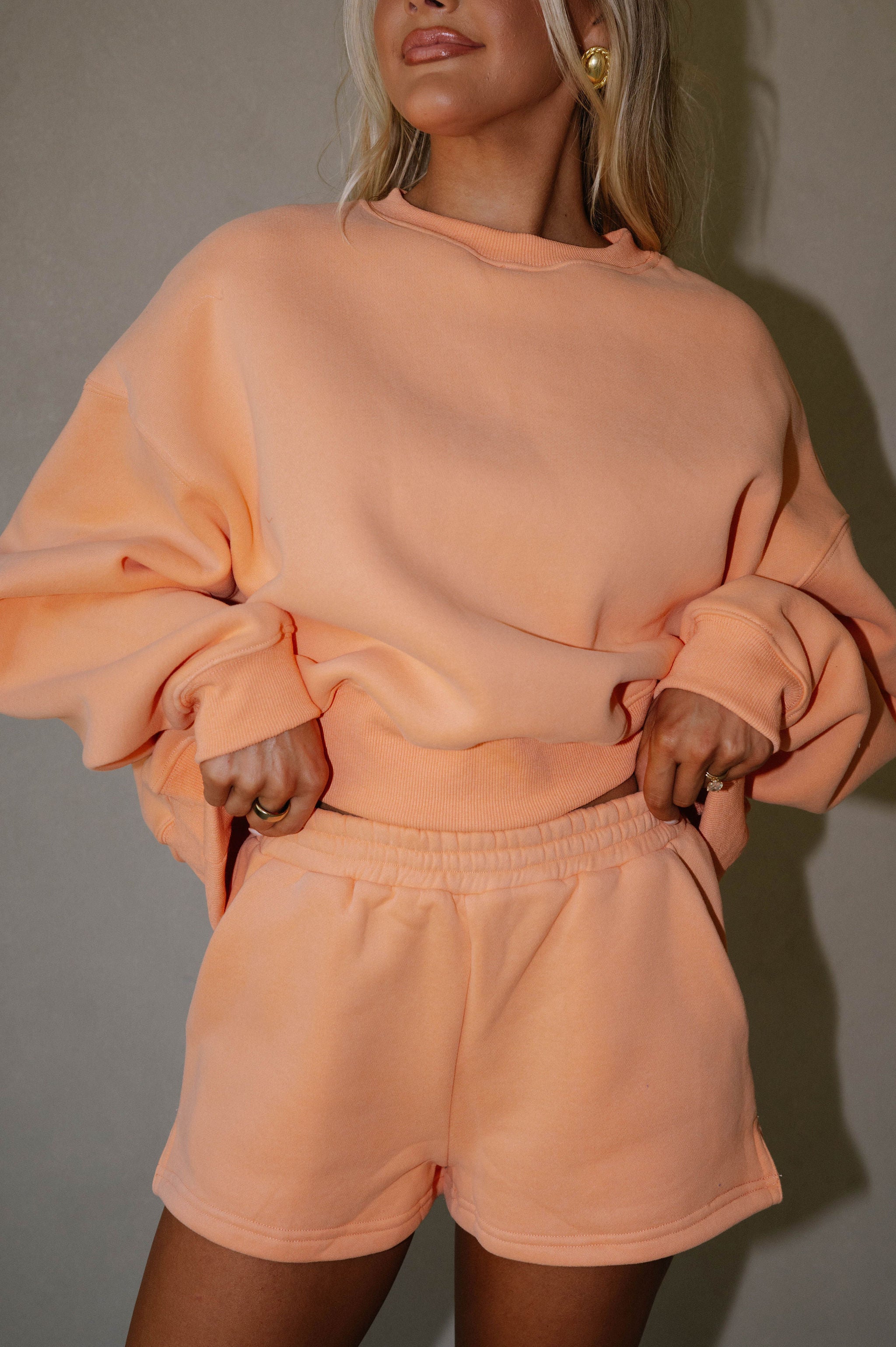 Shayla Shorts Set-Peach