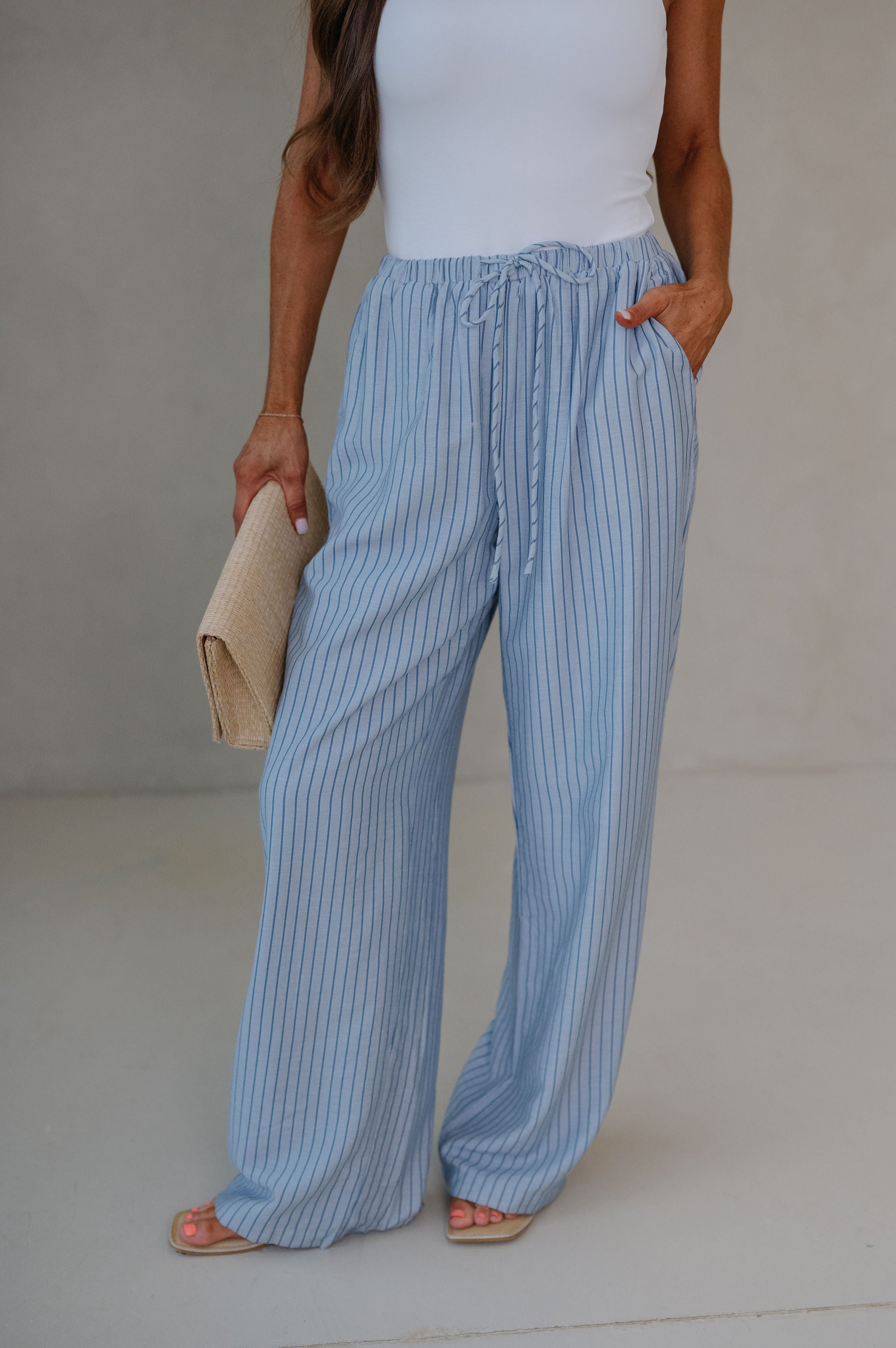 Rowan Pants-Blue Stripe