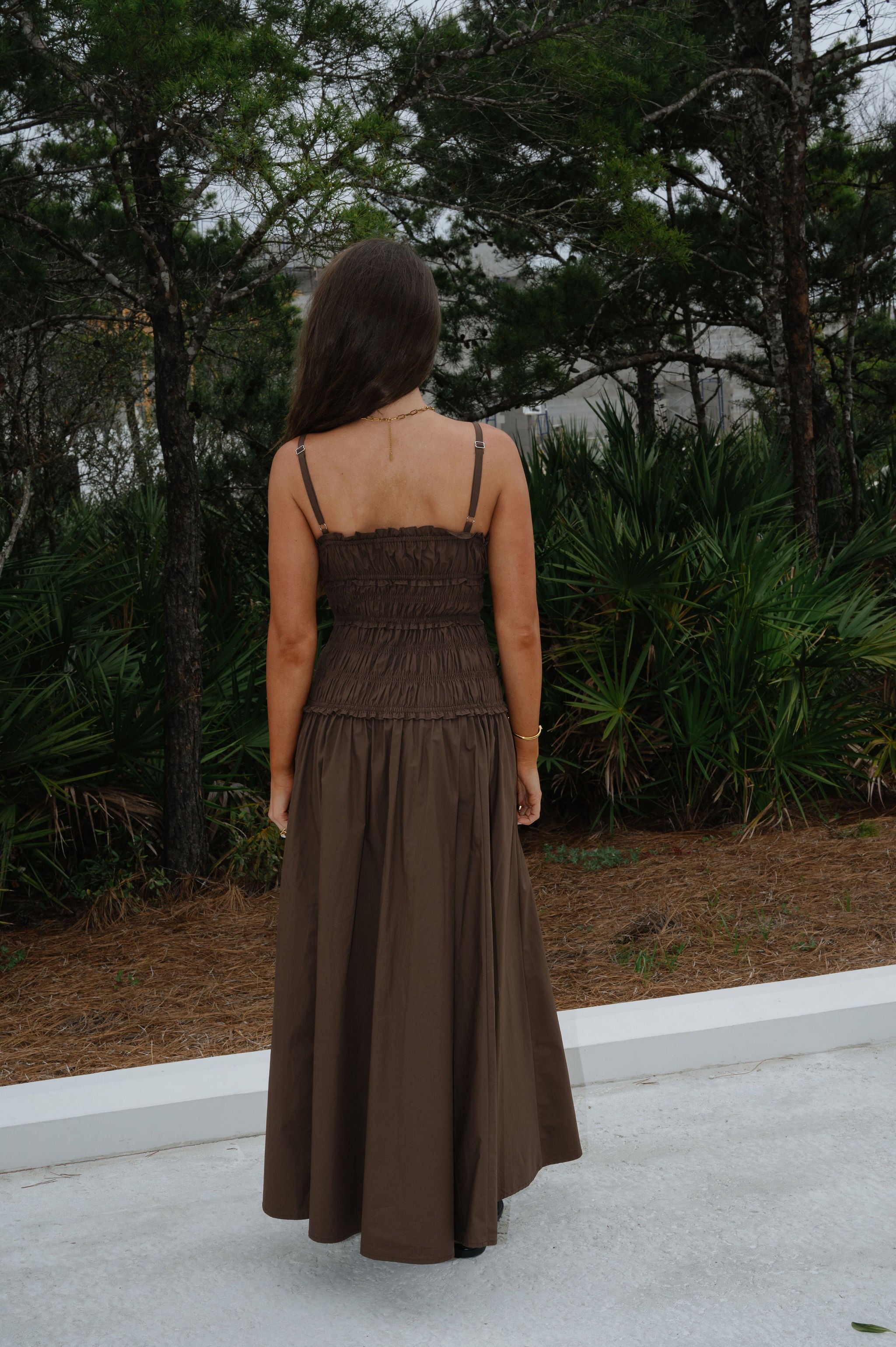 Fallon Maxi Dress-Coffee