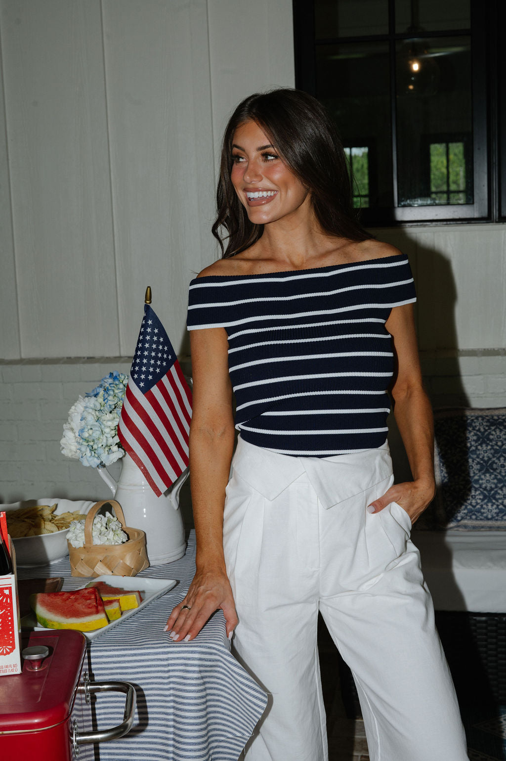 Marina Stripe Knit Top