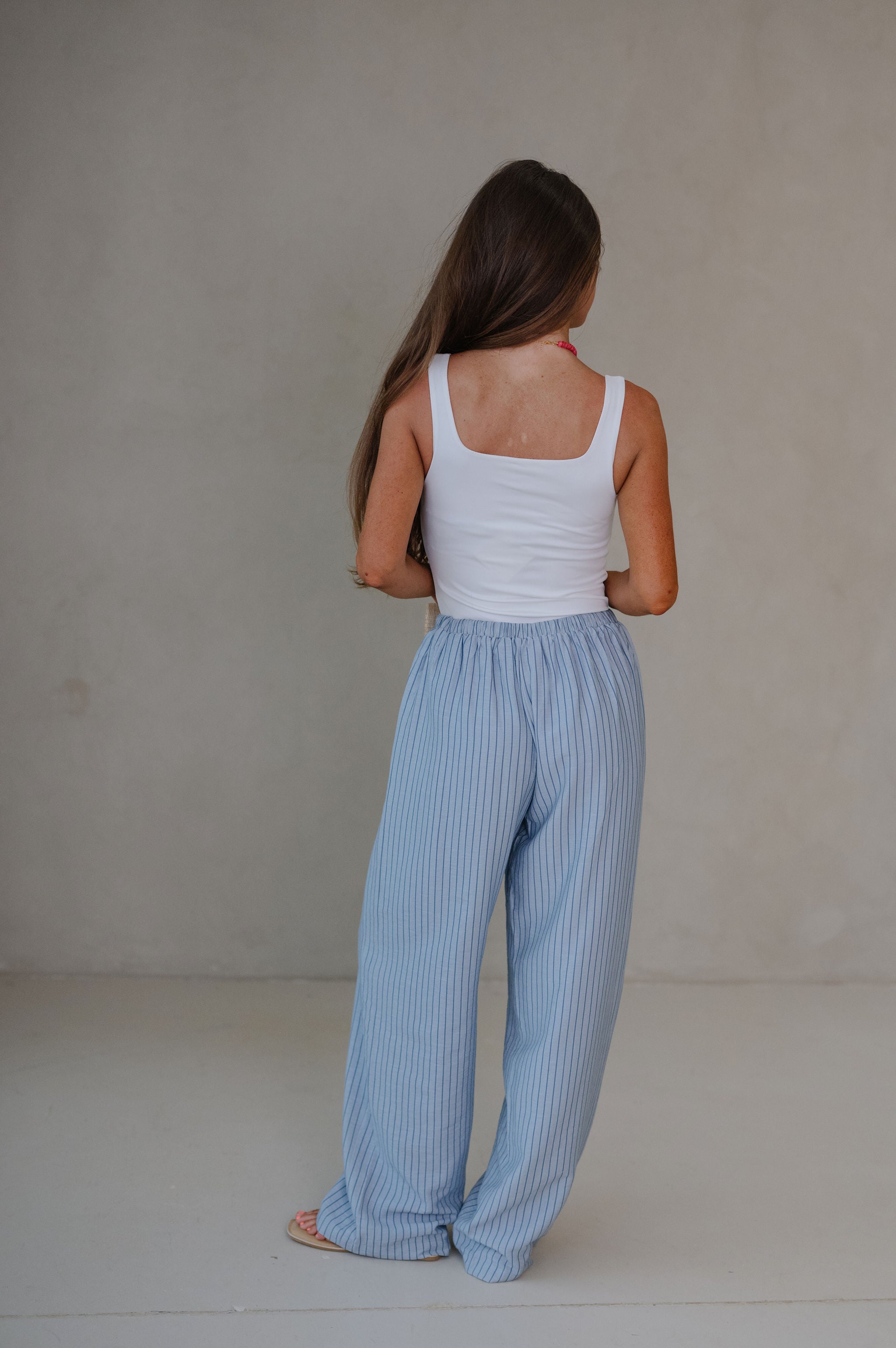 Rowan Pants-Blue Stripe
