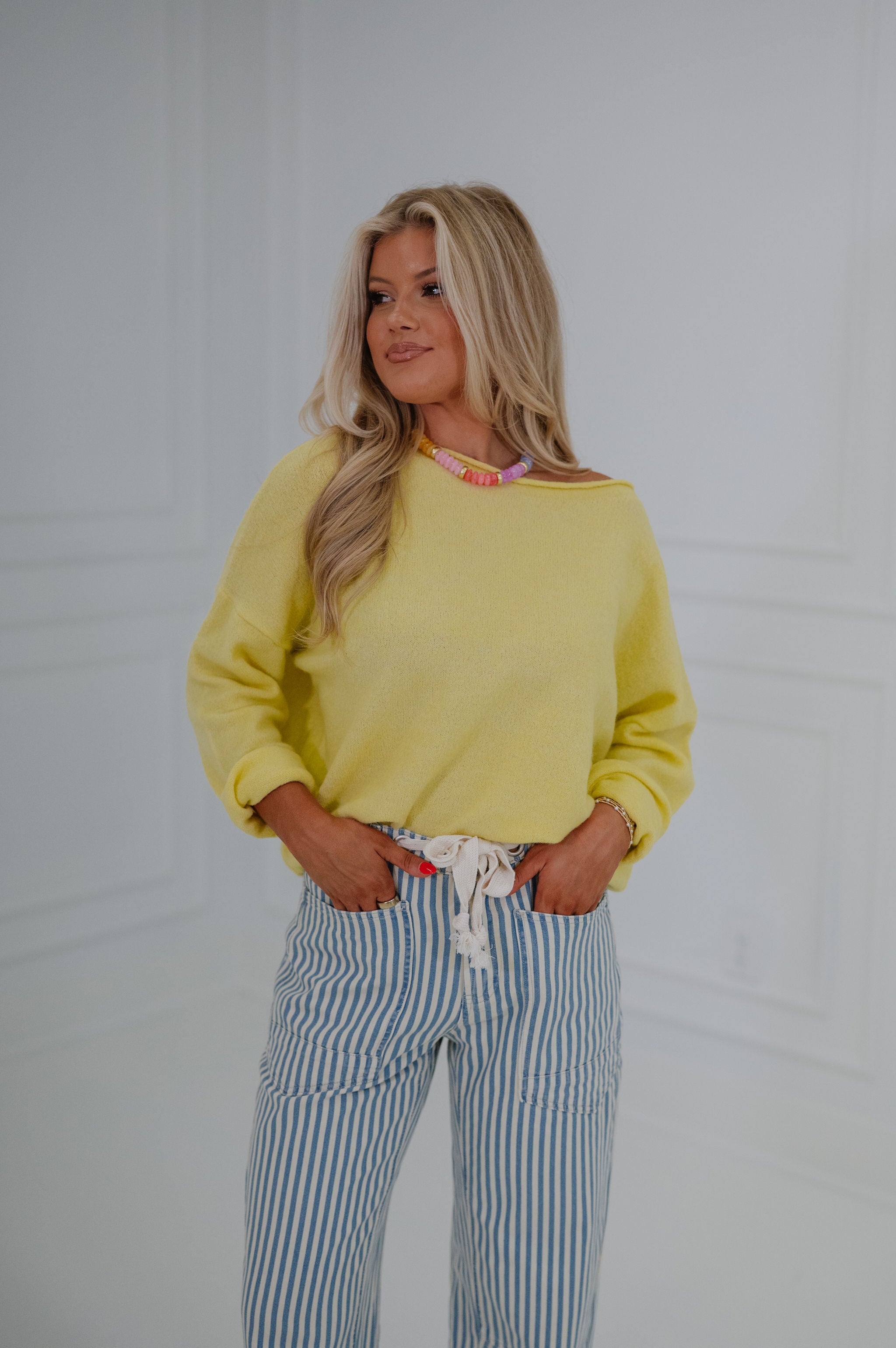 Easy Days Sweater-Banana