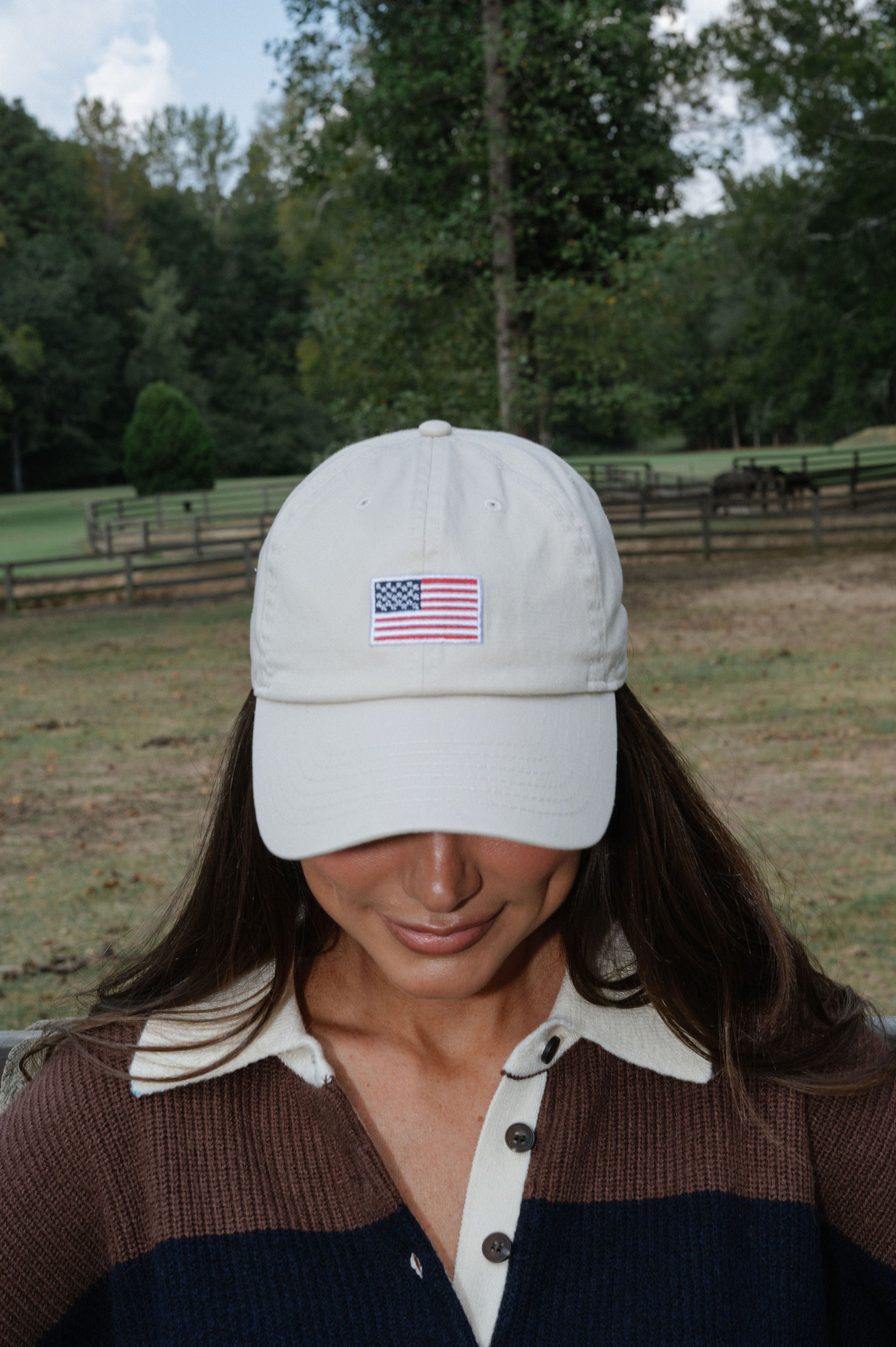 American Flag Hat-Putty